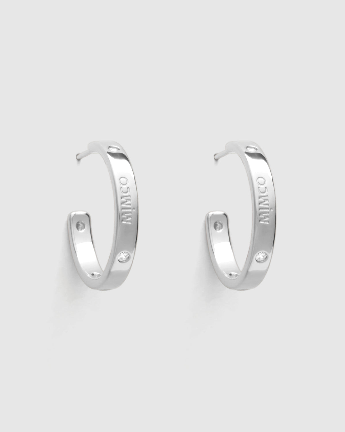 Lucent Hoop Earrings - Silver
