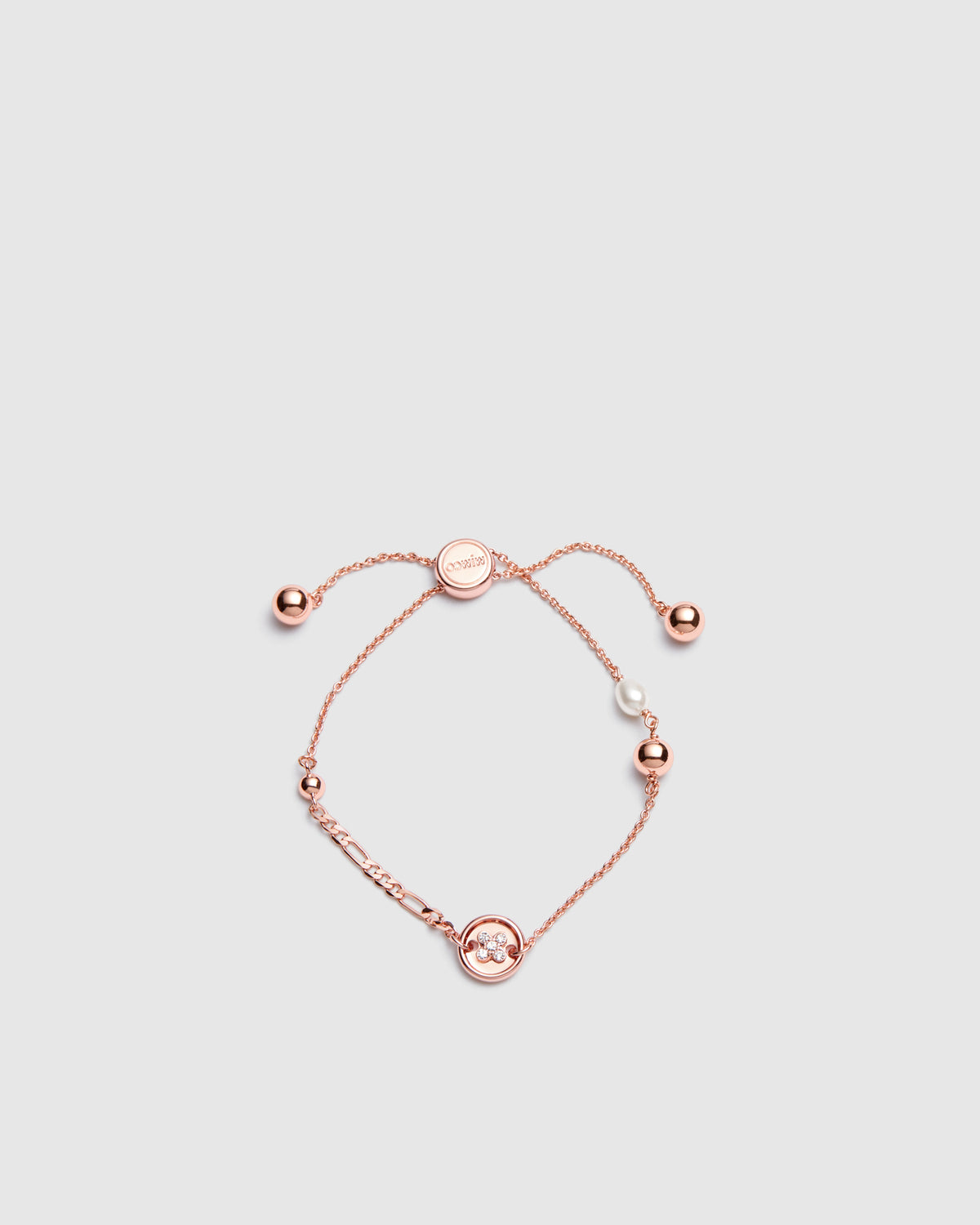 Mim-Charmed Wrist Bracelet - Rose Gold