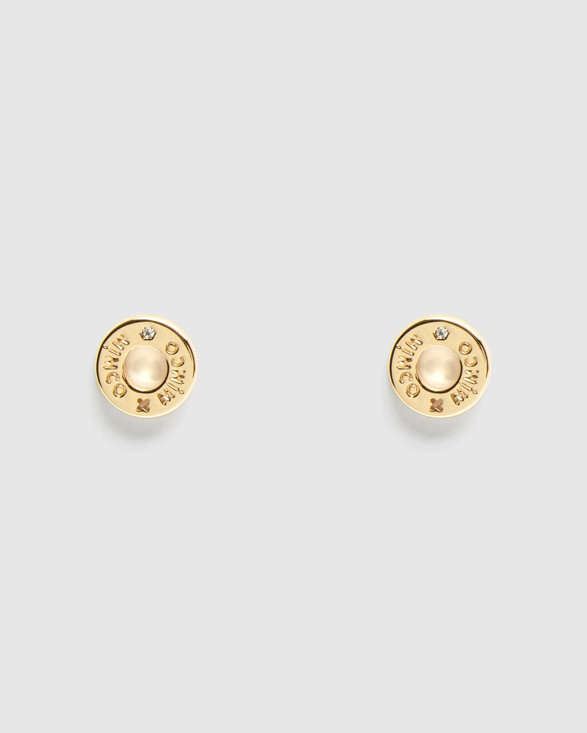 Buoy Stud Earrings - Gold