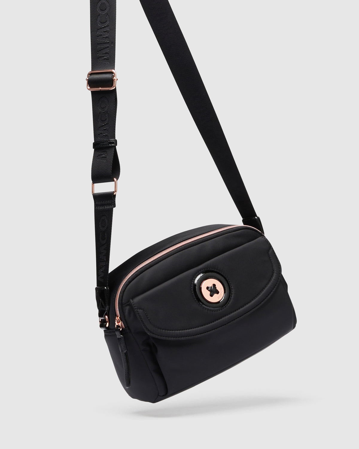 Mim-Mazing Satchel - Black Rose Gold