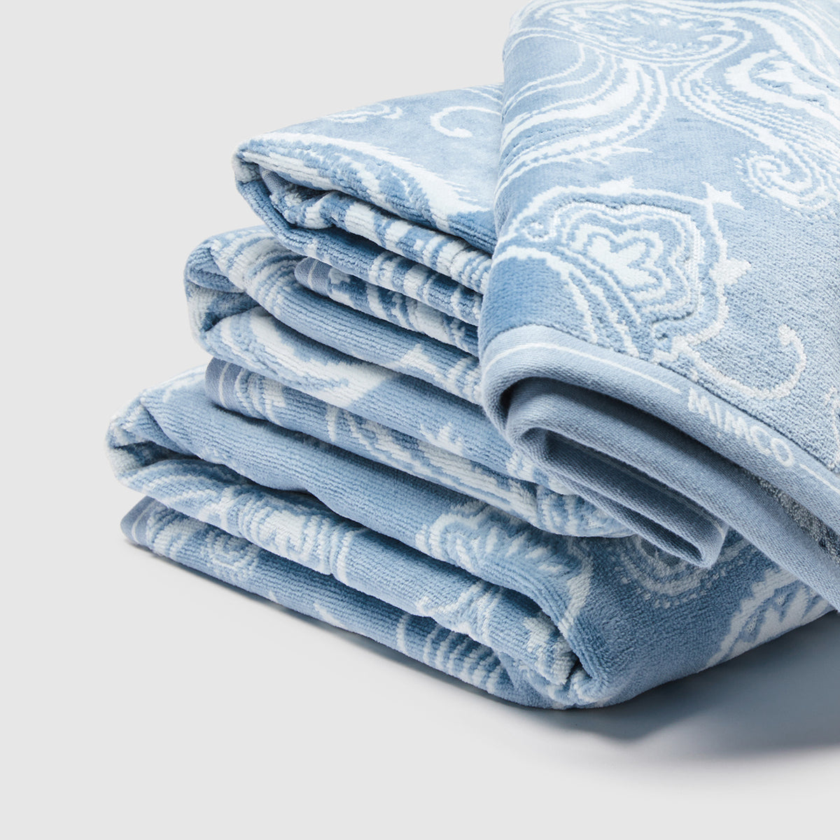 siren bath towel - Steel Blue