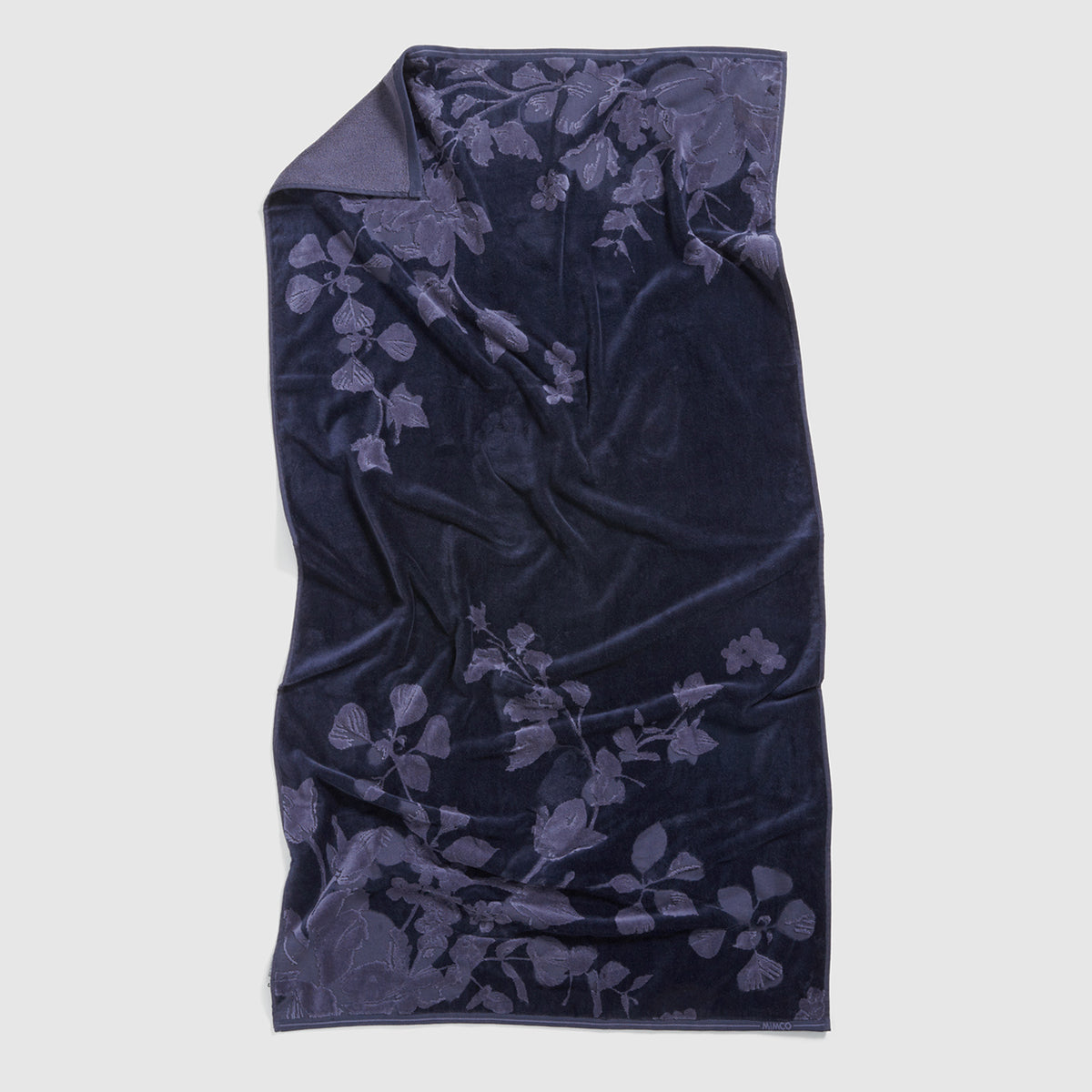 Vine Bath Sheet - Raw Indigo