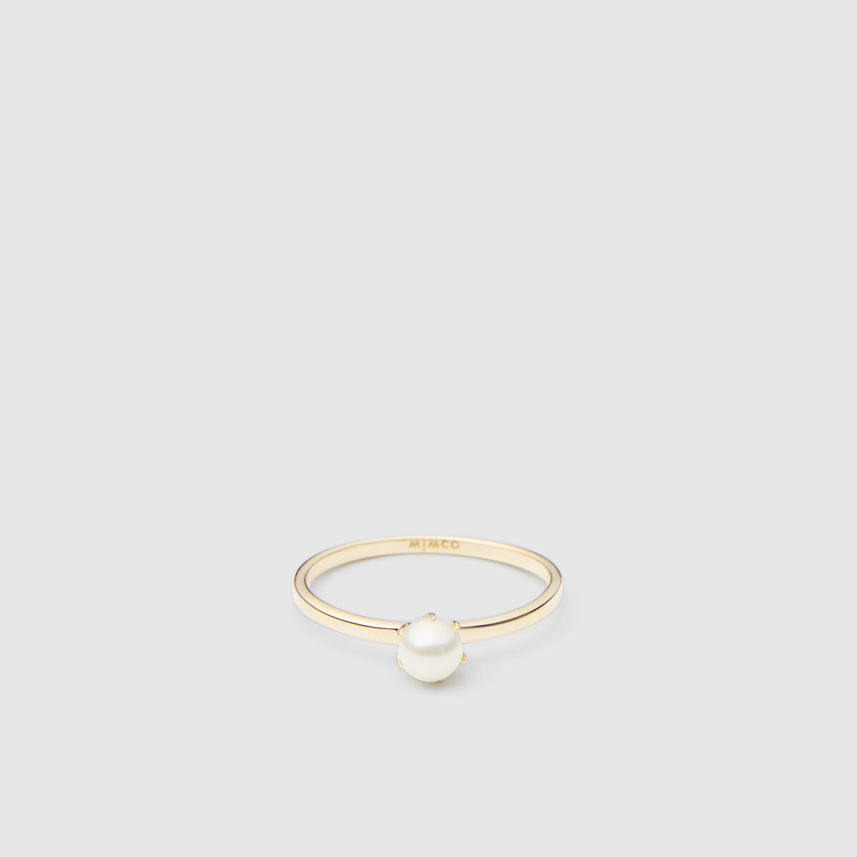Radiant Sterling Silver Ring - Gold