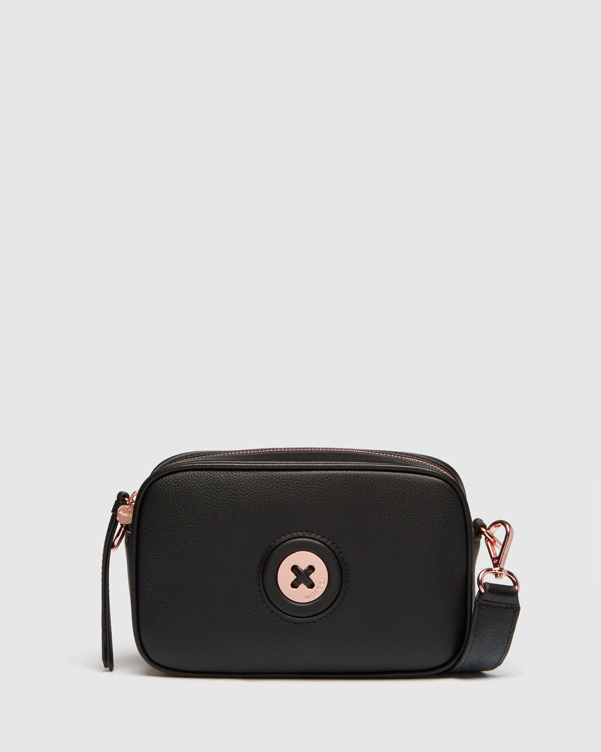 Mim-Mazing Crossbody Bag - Black Rose Gold