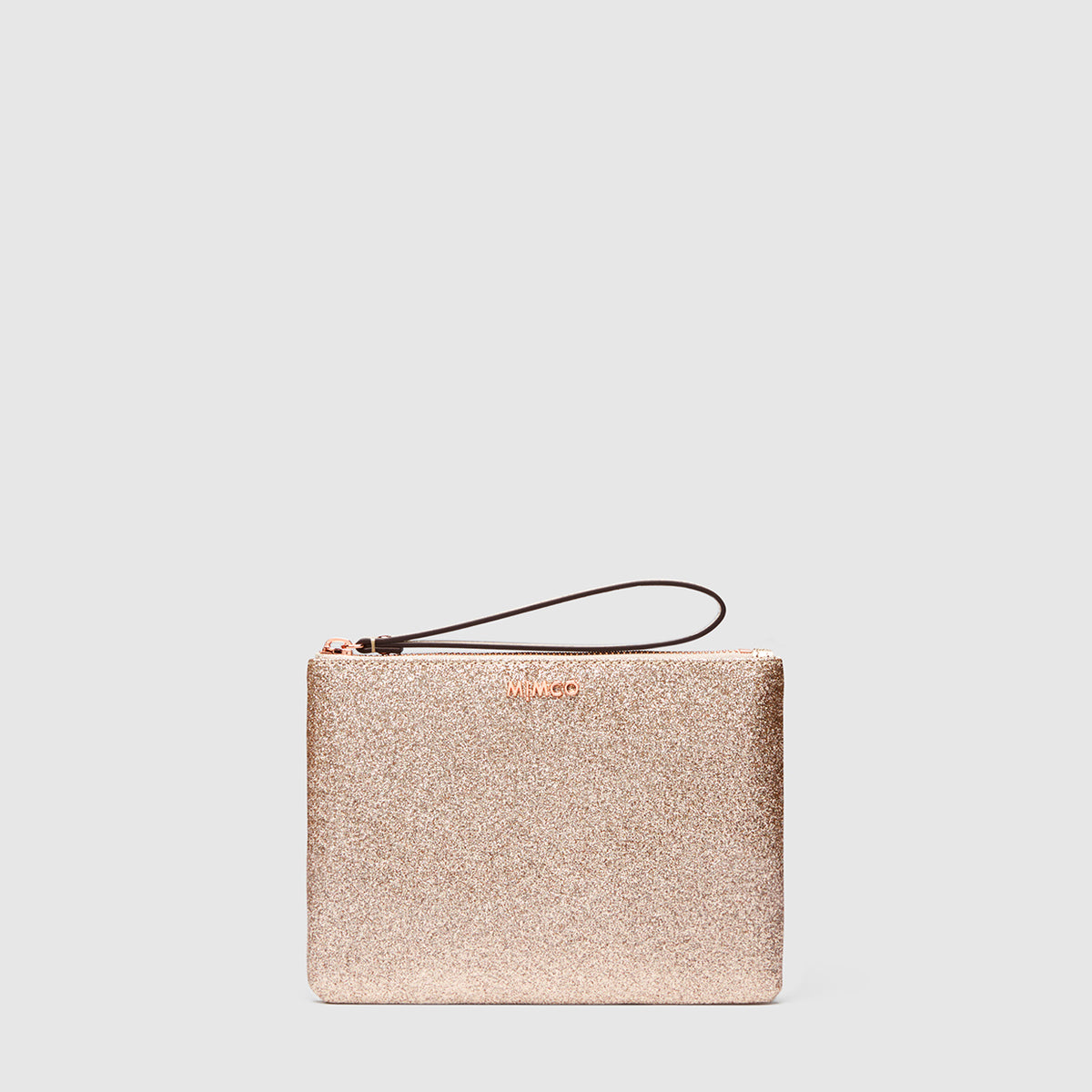 Shimmer Medium Pouch - Light Gold