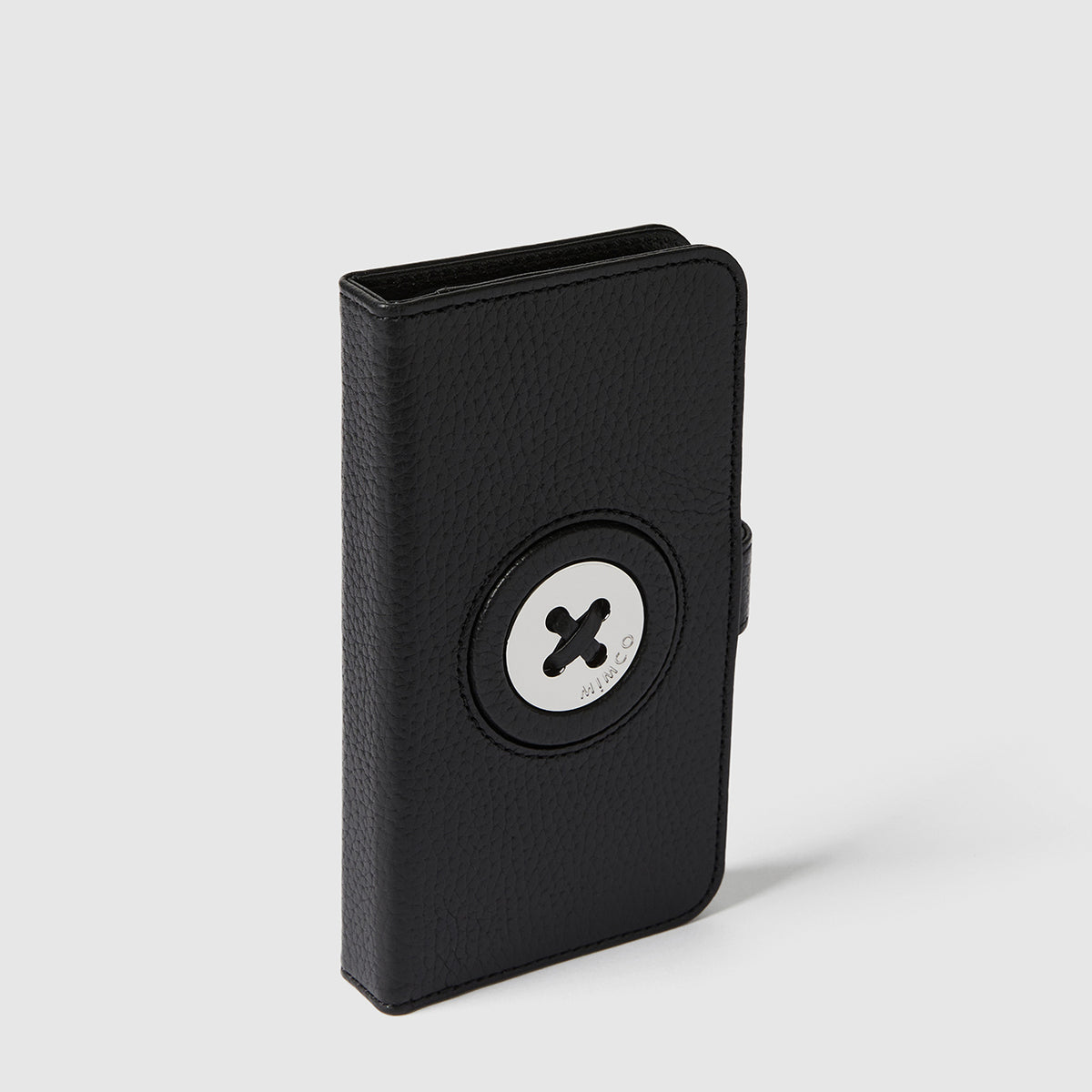 Mim-Mazing Flip Case For iPhone 12-12 Pro - Black Silver