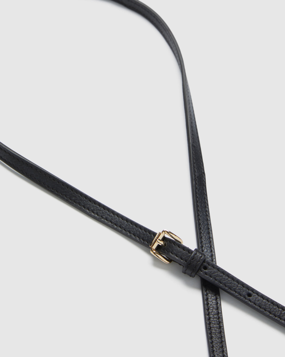 Link Crossbody Bag Strap 8mm - Black Light Gold