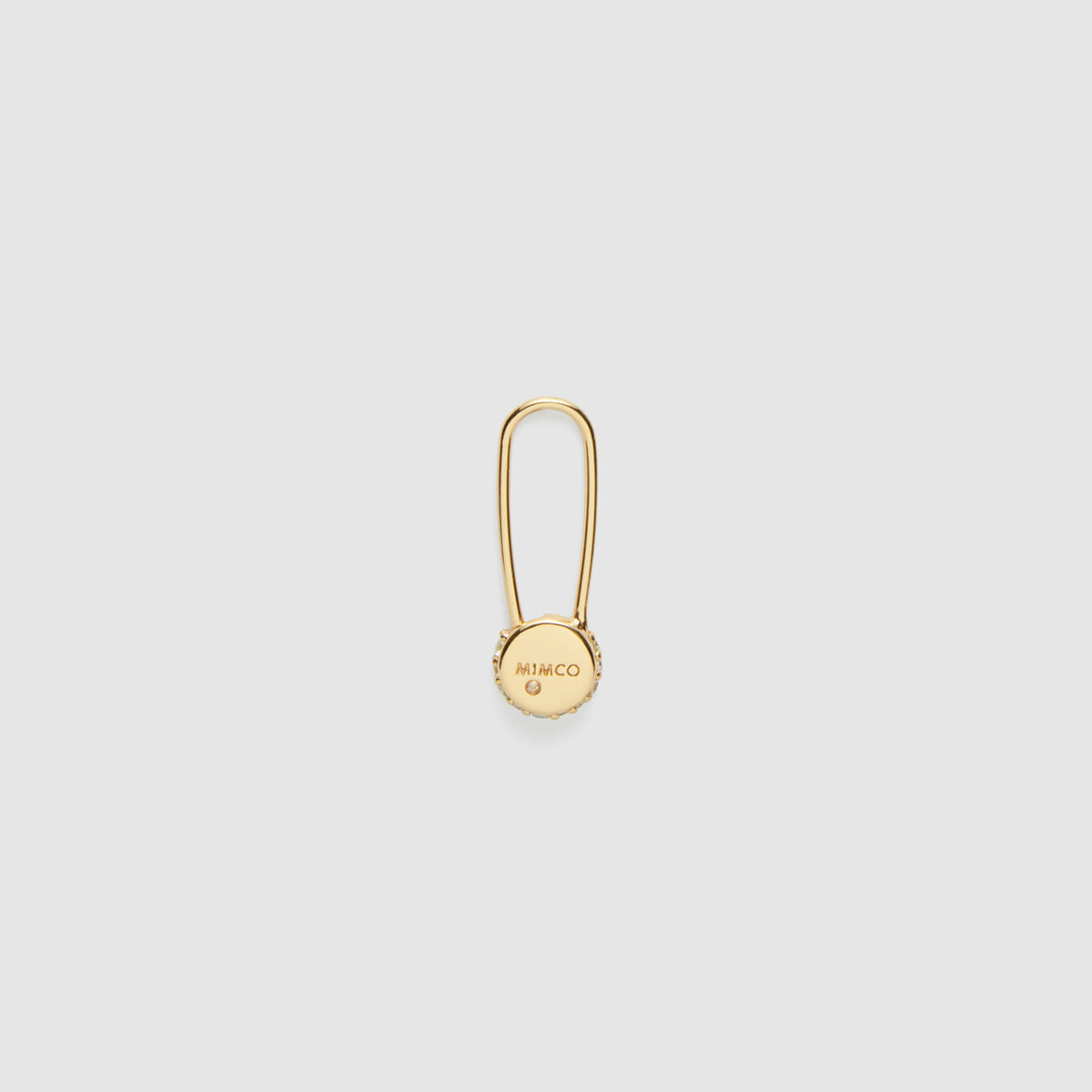 Mini Mim Sterling Silver Single Pin Earring - Gold