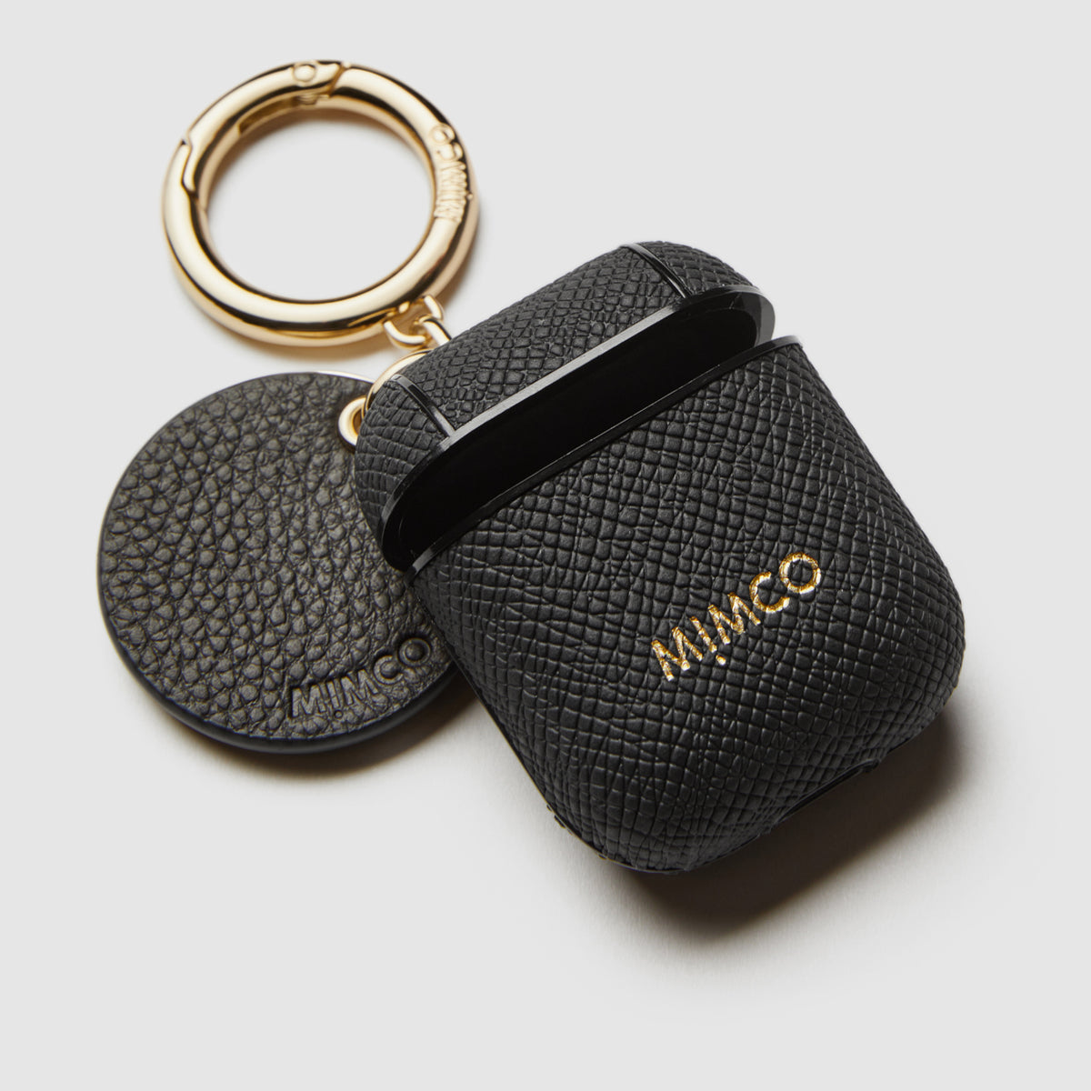 Mimpod Airpod Keyring Case - Black Light Gold