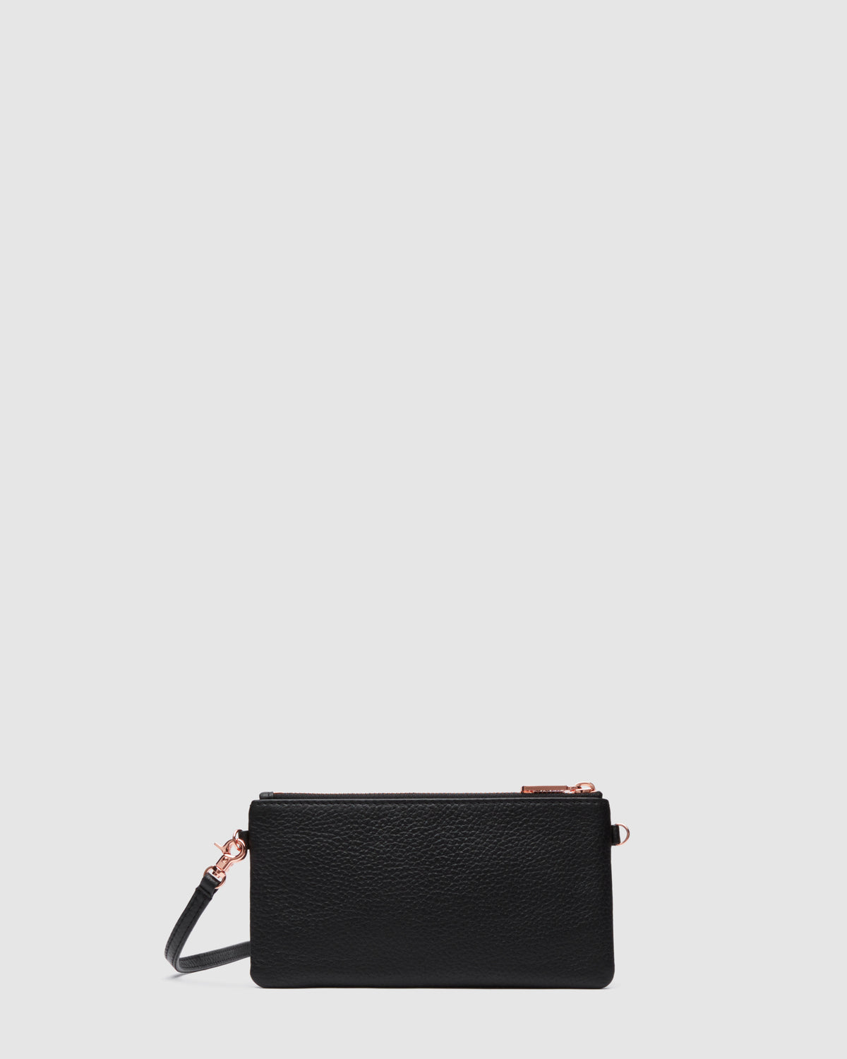 Classico Small Crossbody Pouch - Black Rose Gold