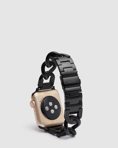 40mm Capri Watch Band - Jet Black