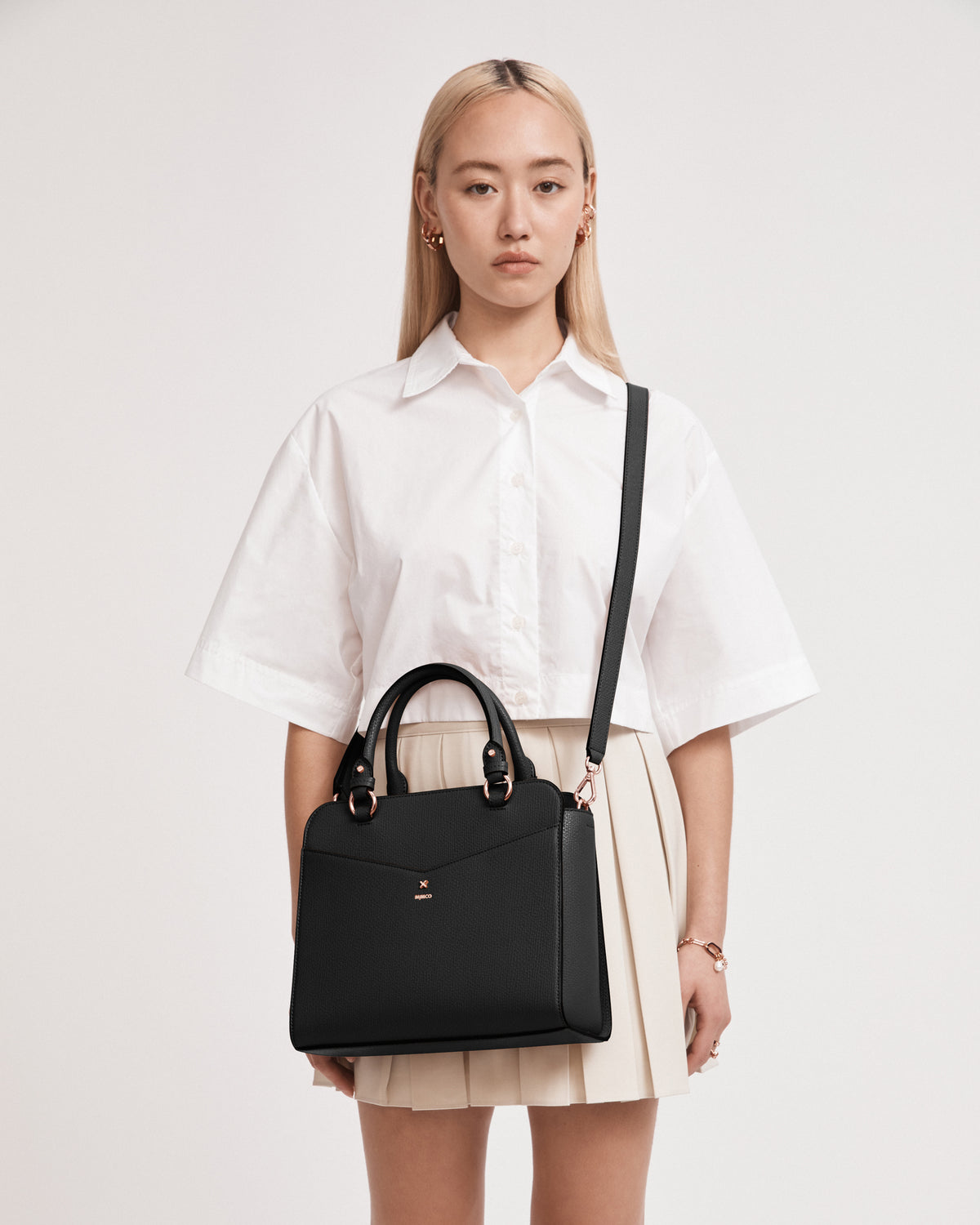 D-Vine Tote Bag - Black Rose Gold