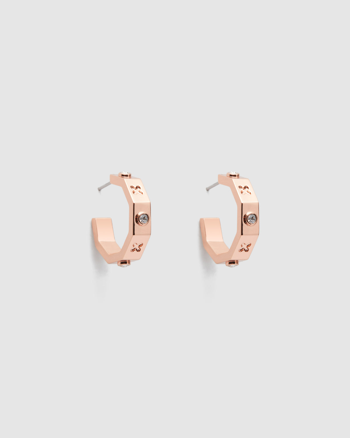 Echo Hoop Earrings - Rose Gold