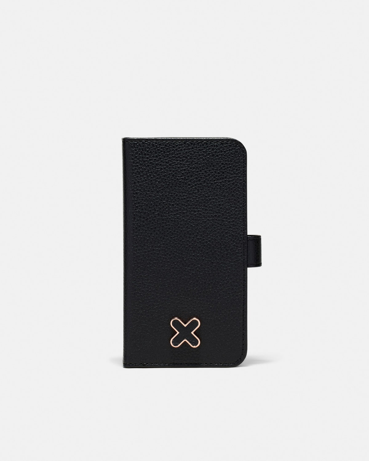 Hendrix Flip Case For Iphone 14 Pro - Black Rose Gold