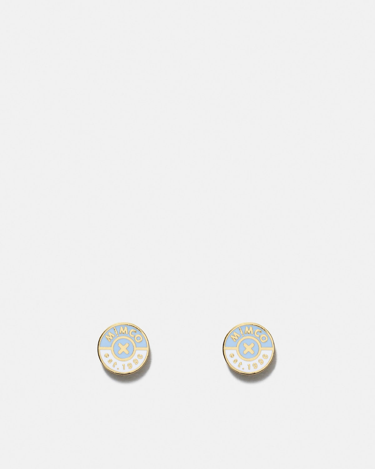 Mod Stud Earrings - Chalk Blue