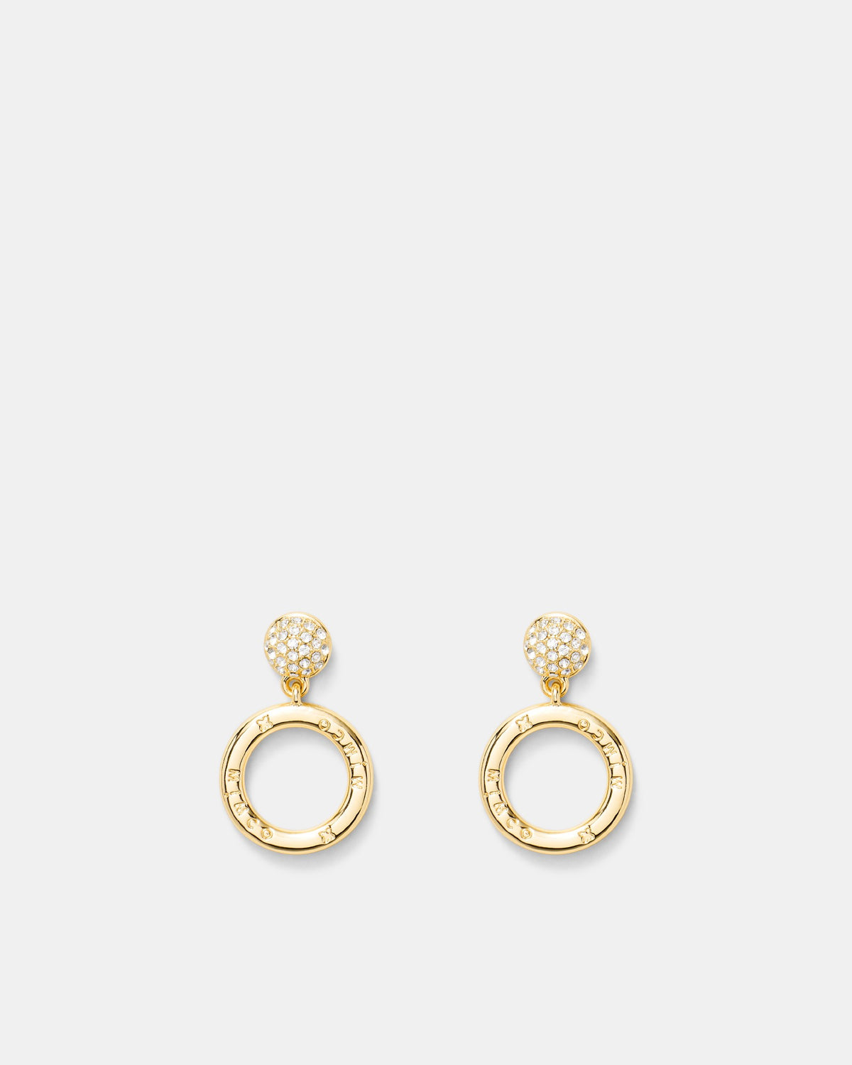 Circulate Drop Earrings - Gold