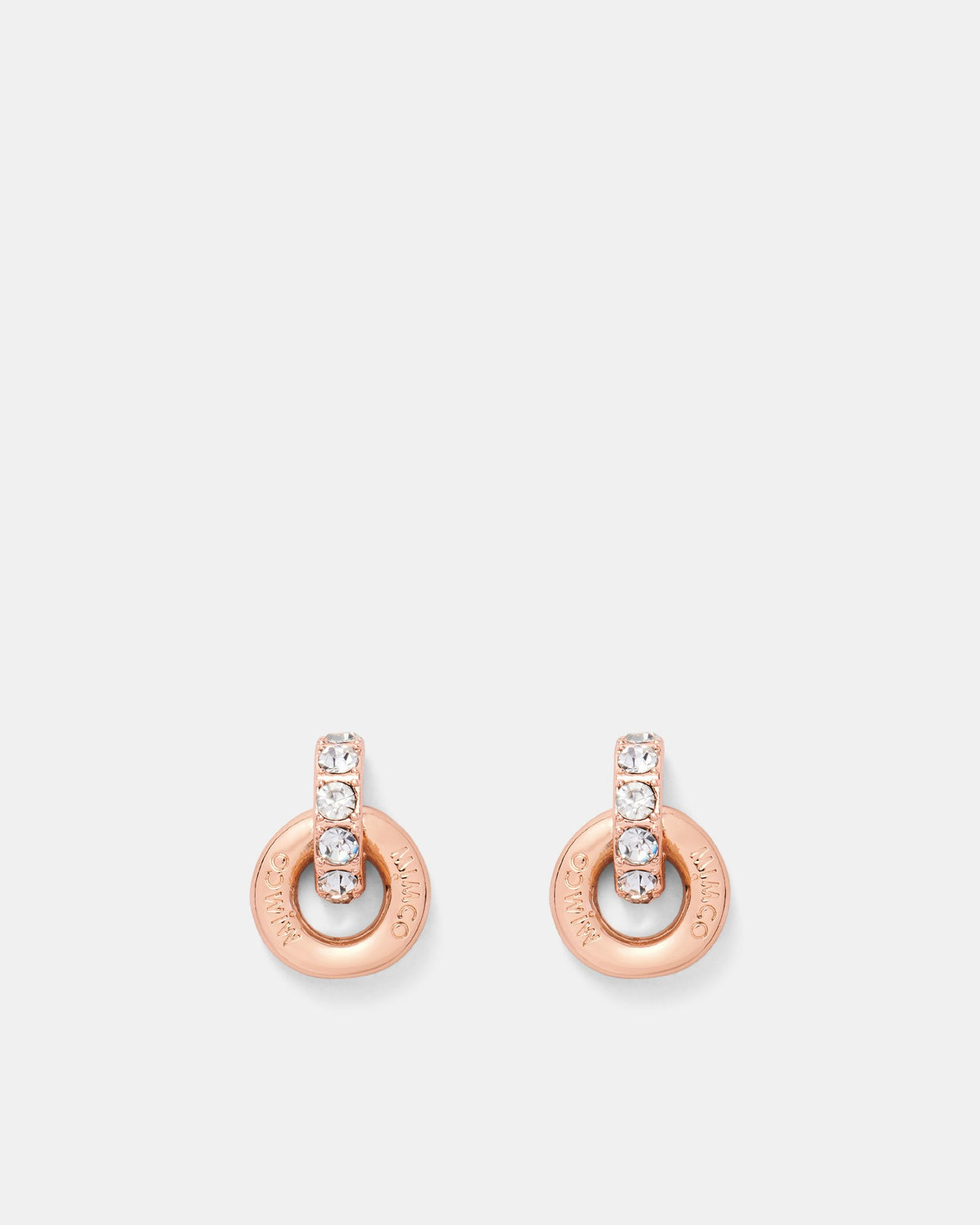 Circulate Stud Earrings - Rose Gold