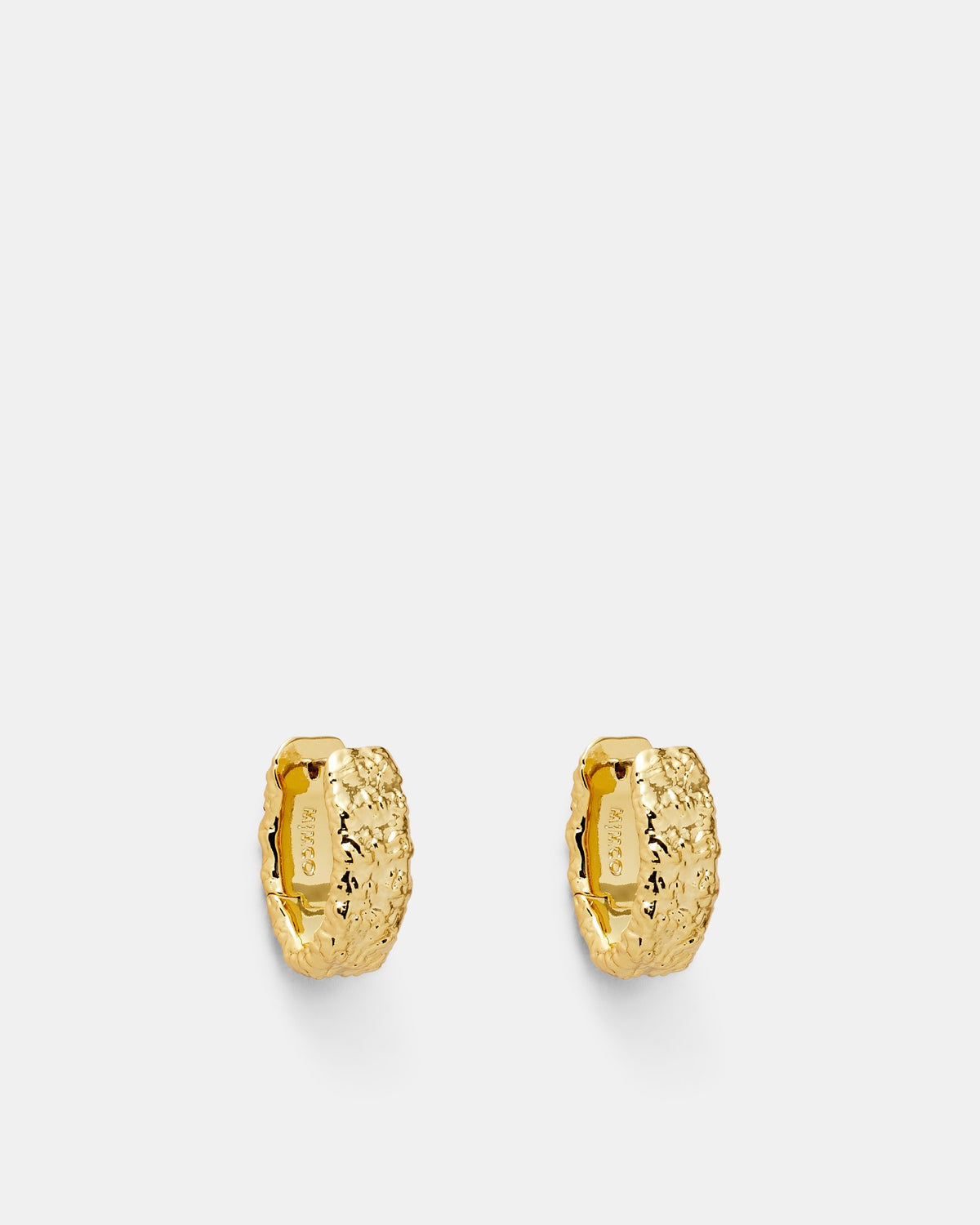 Serenno Small Huggie Hoop Earrings - Gold