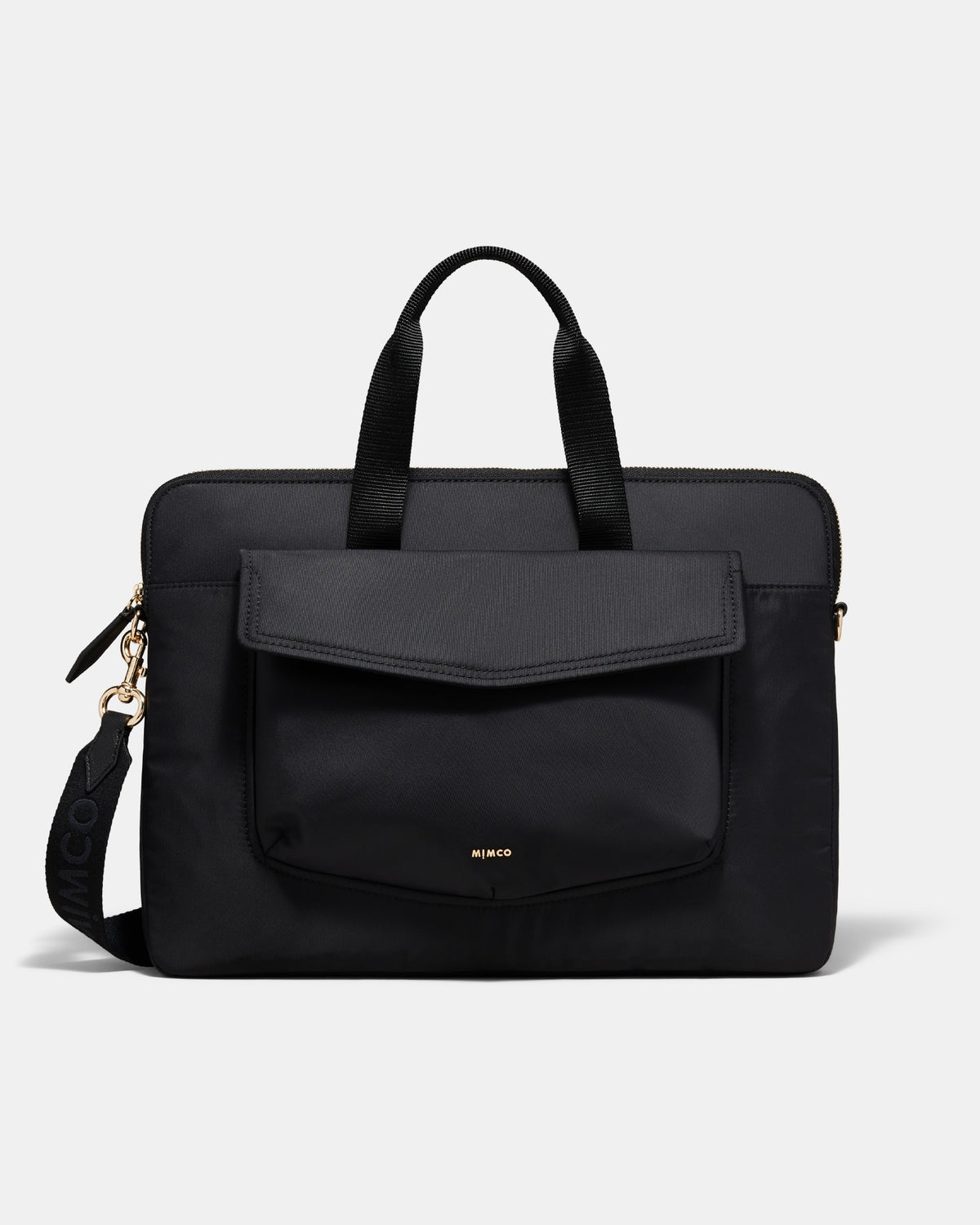 Mulholland Laptop Bag - Black Light Gold