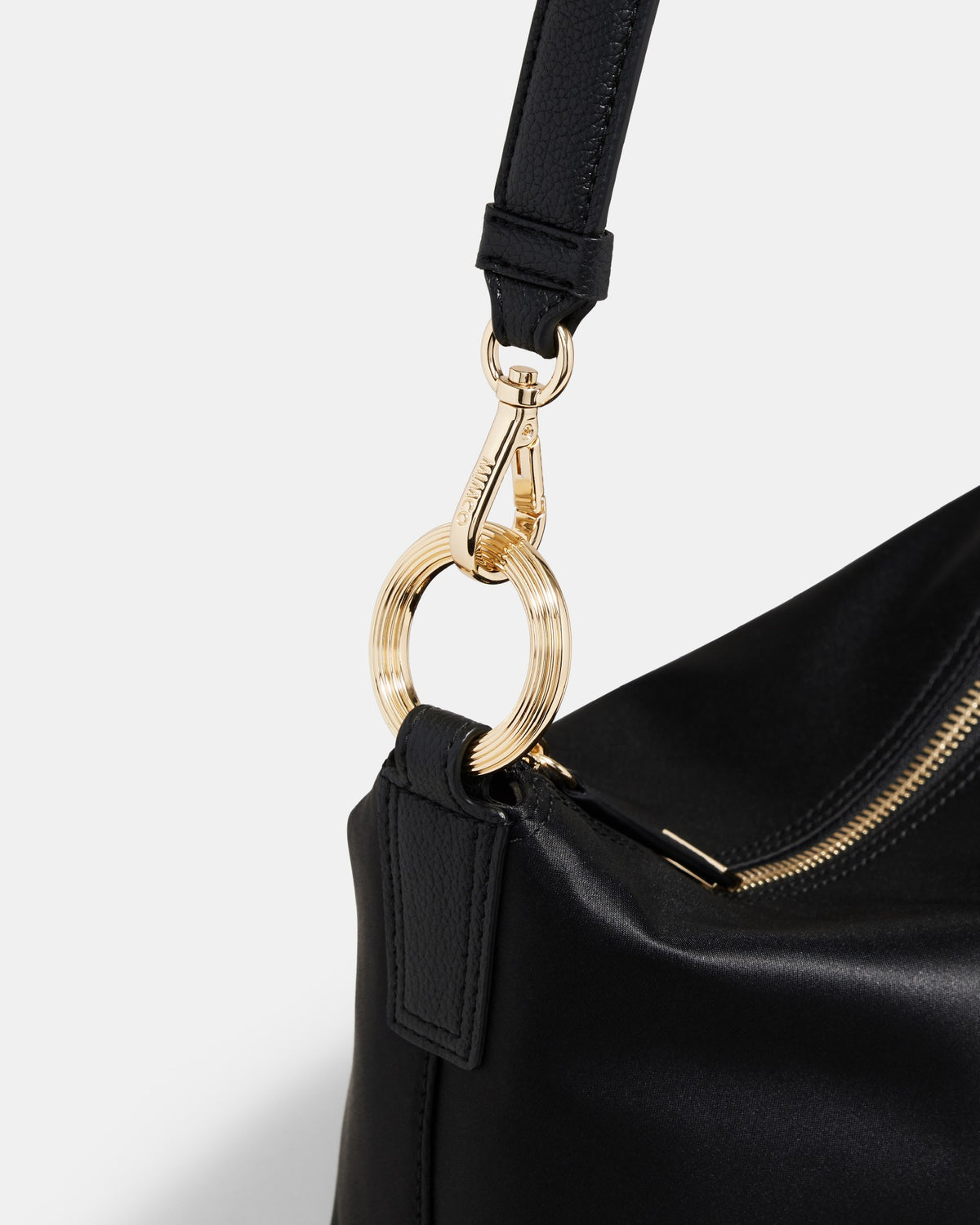 Melrose Shoulder Bag - Black Light Gold