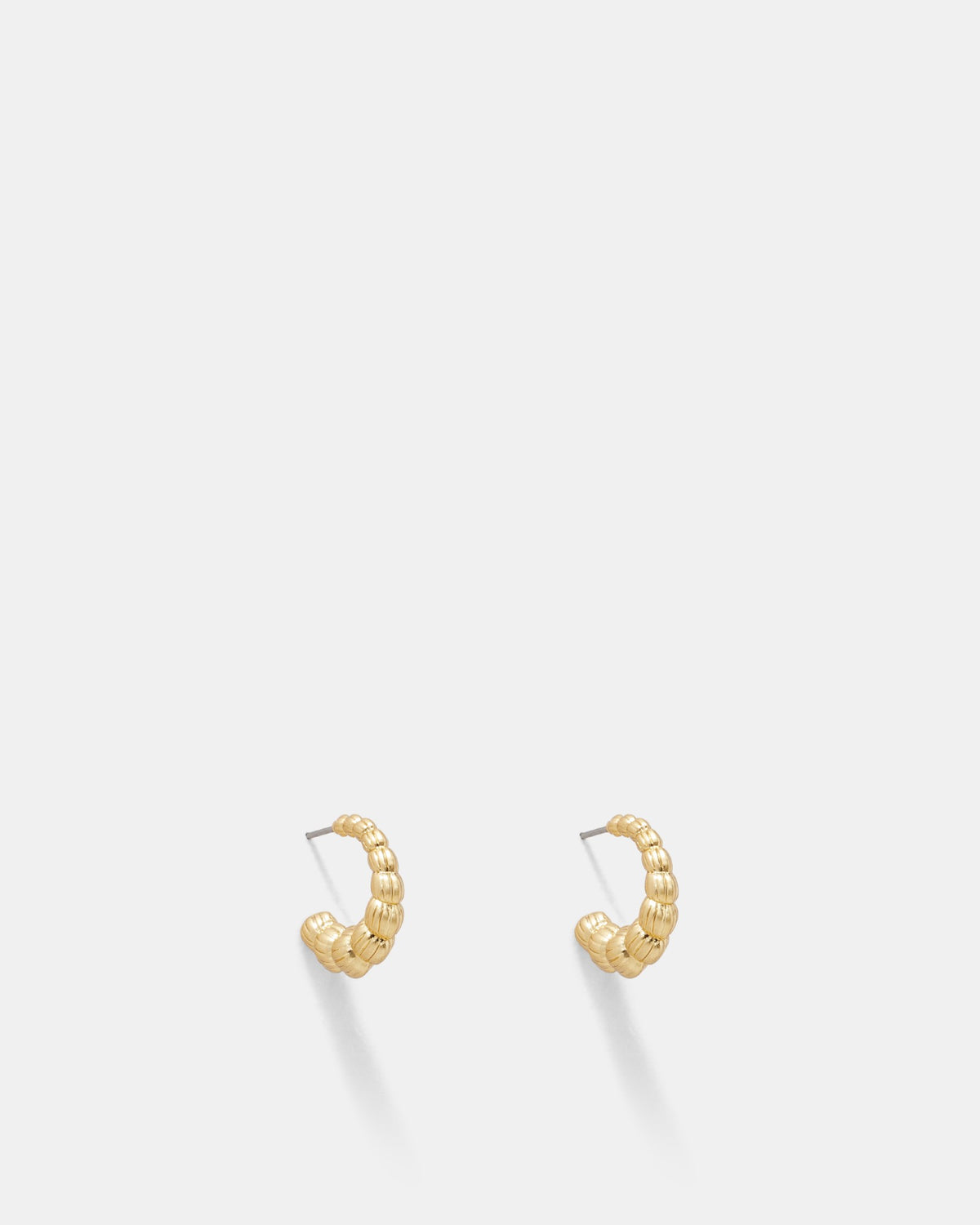 Rhythm Hoop Earrings - Gold