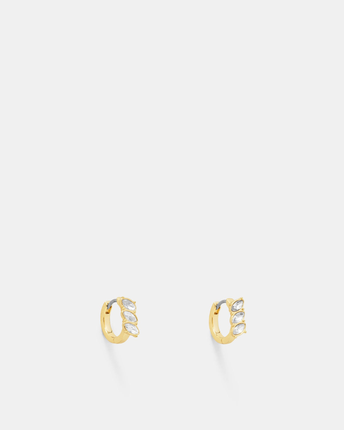 Riff Huggie Hoop Earrings - Gold