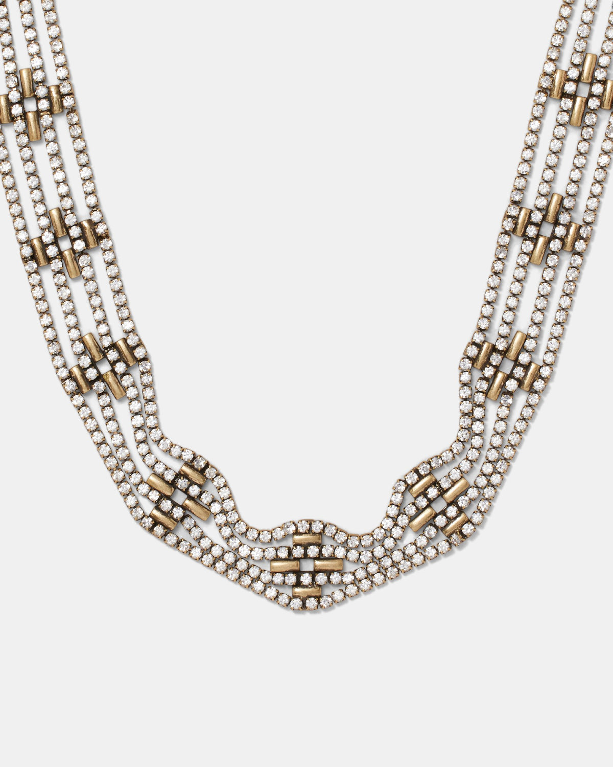 Crystal Vision Choker Necklace - Gold