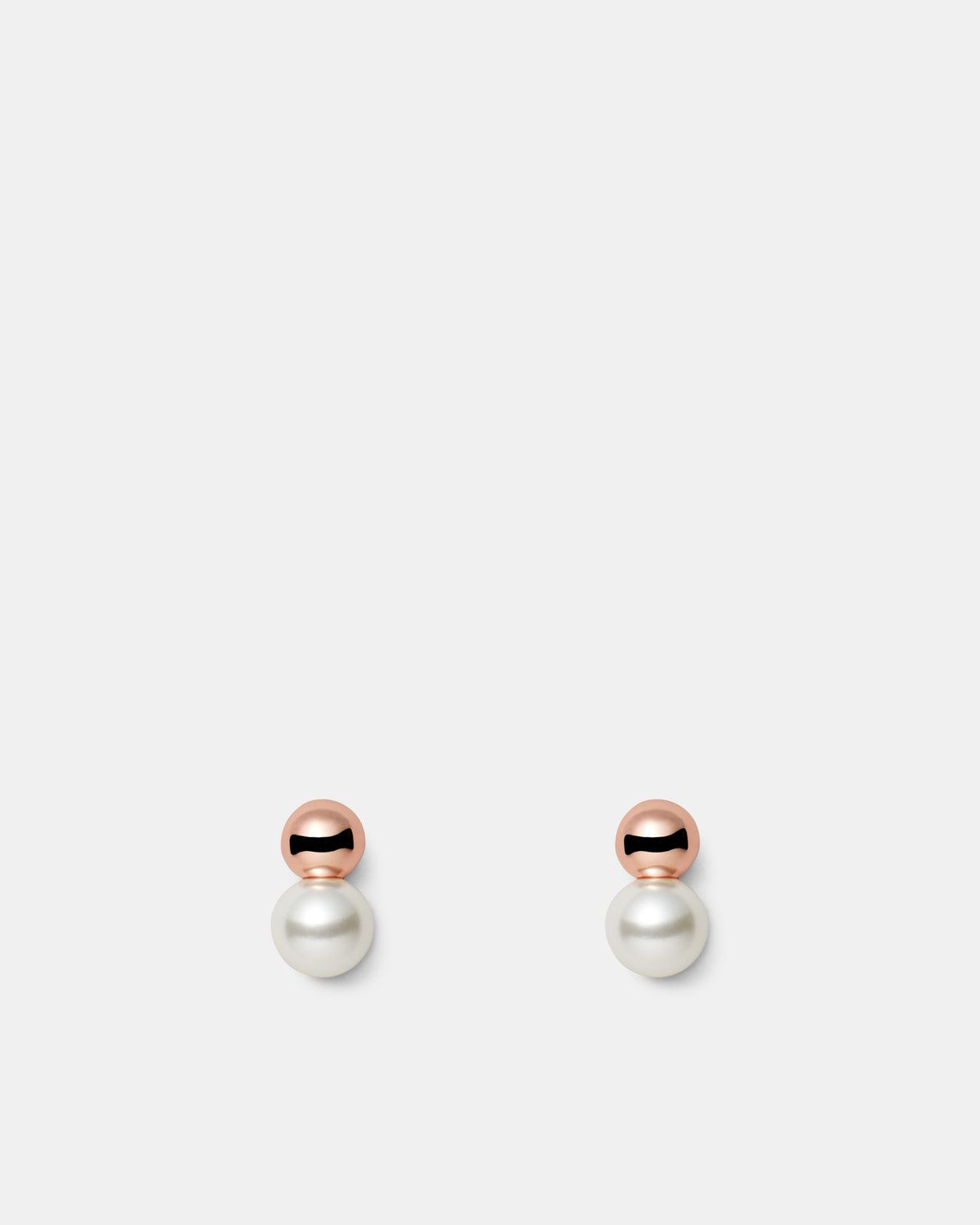 So Smooth Pearl Drop Earrings - Rose Gold