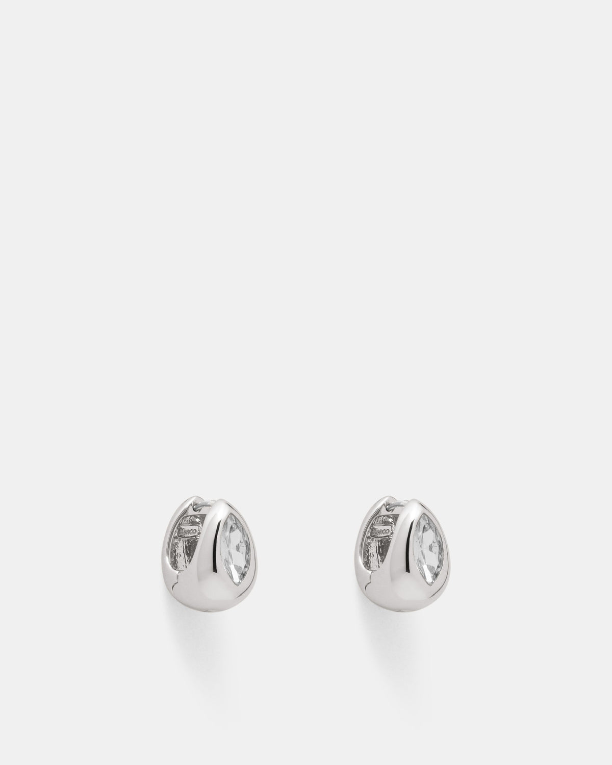 Venue Huggie Hoop Earrings - Silver