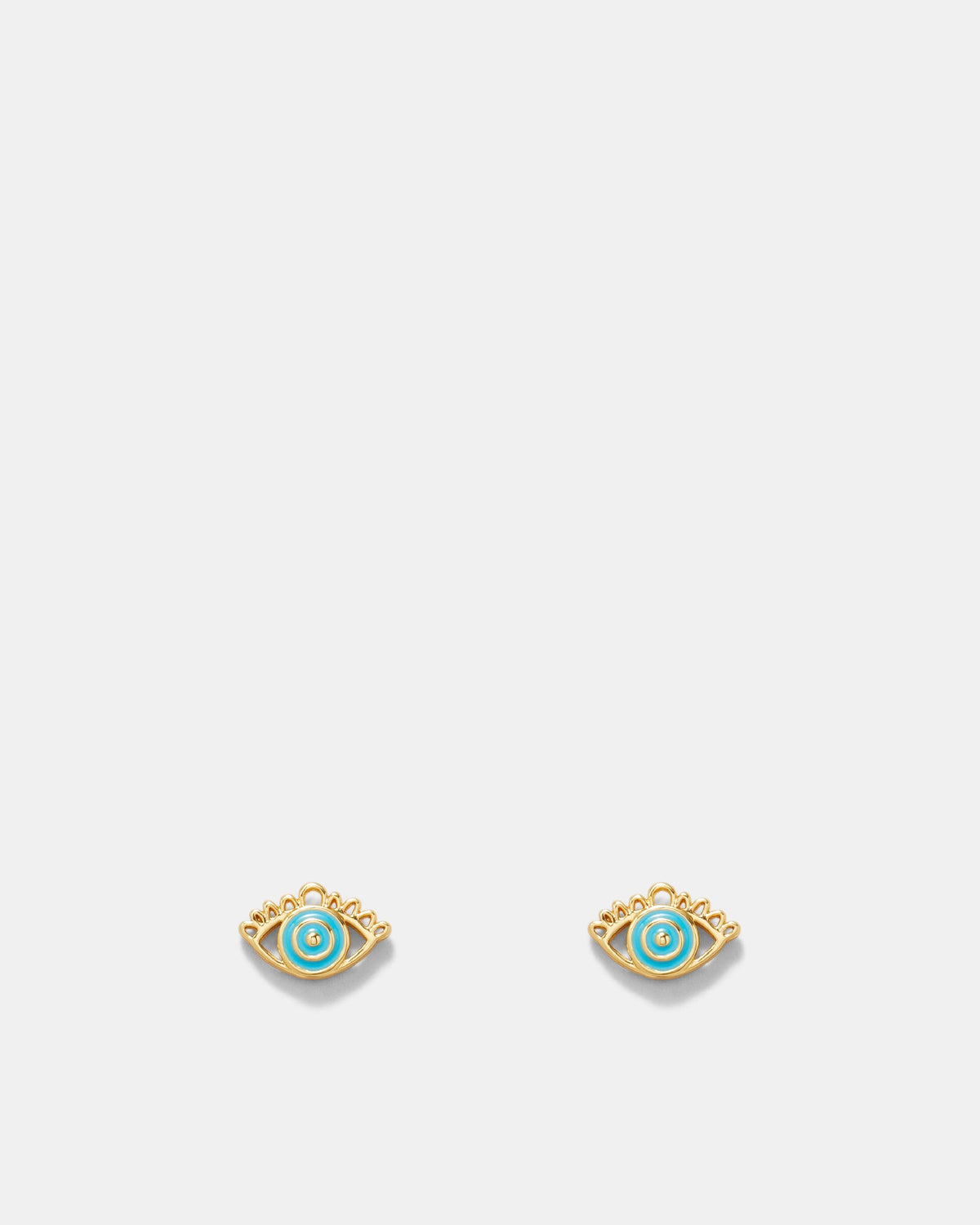 Envious Eye Stud Earrings - Poolside