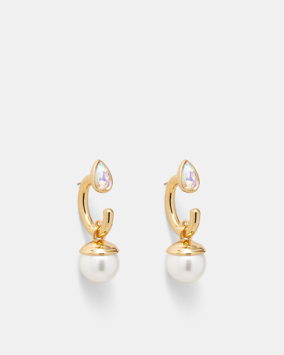 Pull Up To The Bumper Pearl Drop Earrings - Pearl
