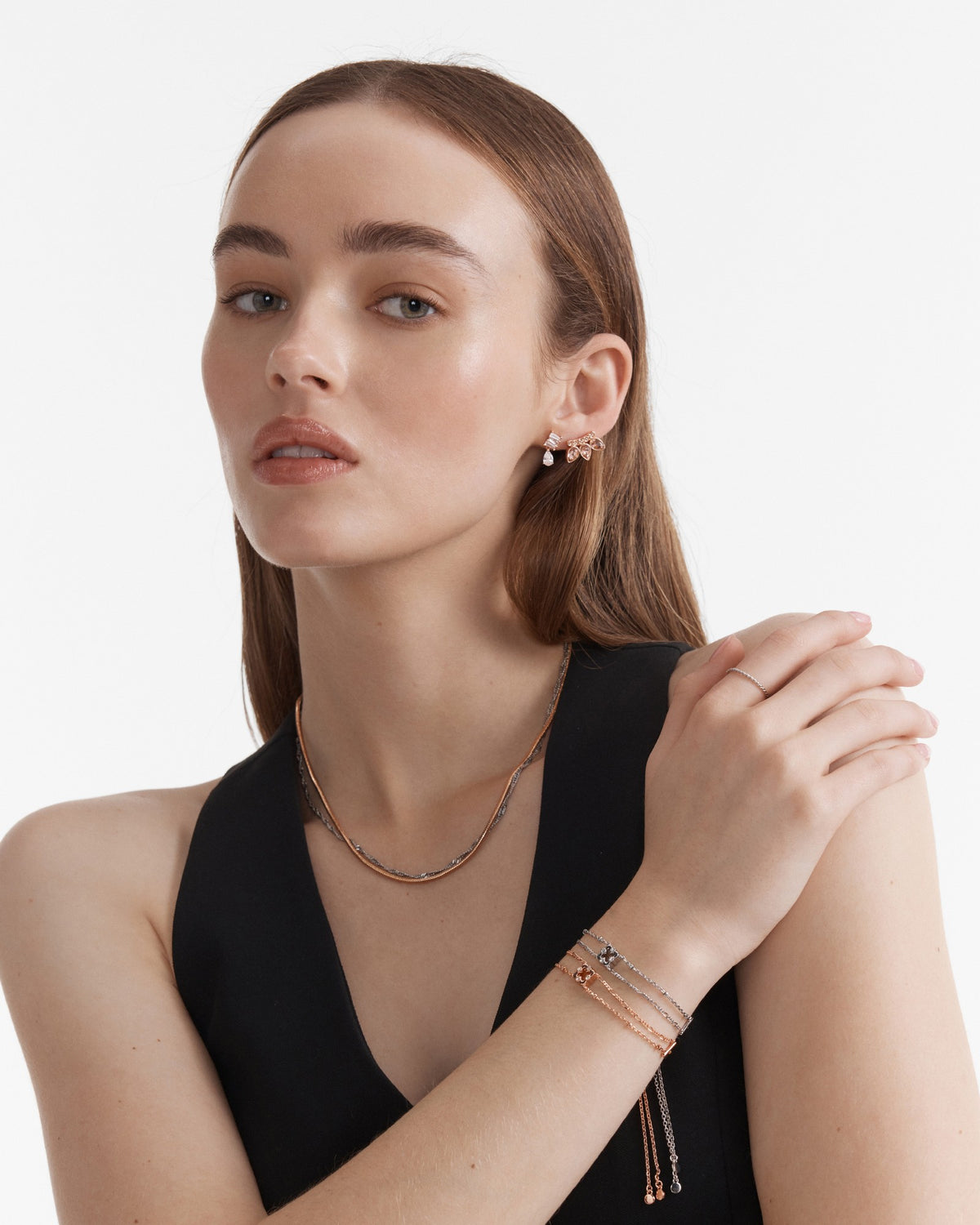 Wistful Toggle Bracelet - Rose Gold