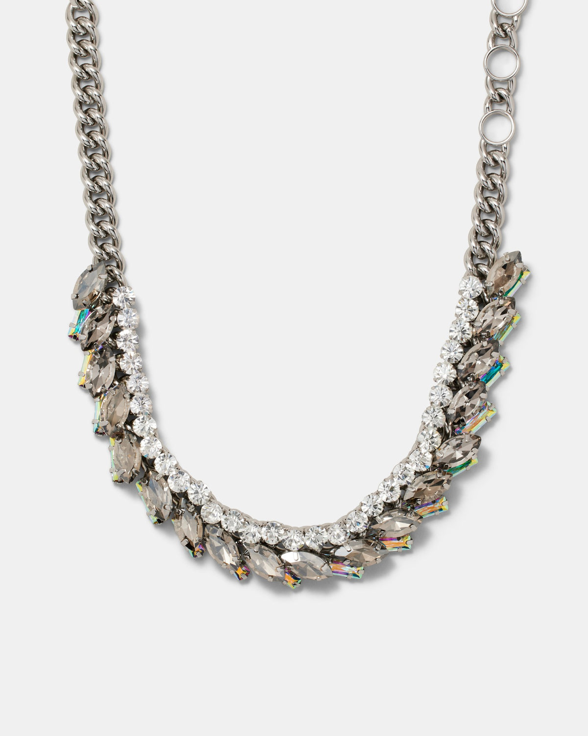 Love To Love You Crystal Necklace - Silver