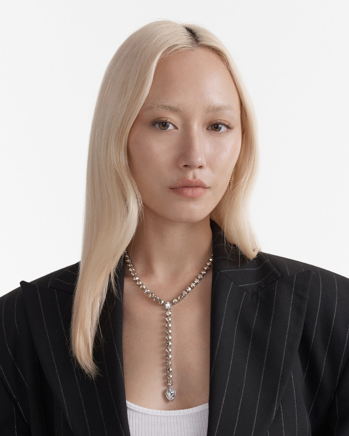 Pull Up To The Bumper Lariat Y Necklace - Gold Silver