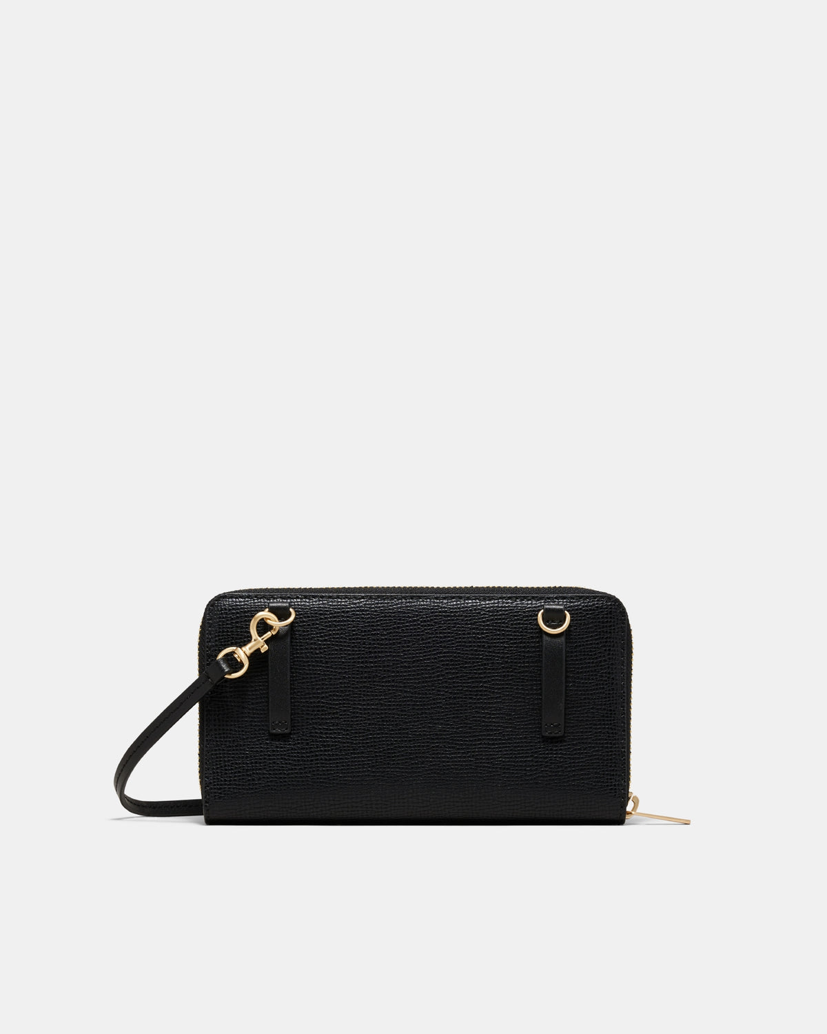 Metro Wallet Crossbody Bag - Black Brushed LG