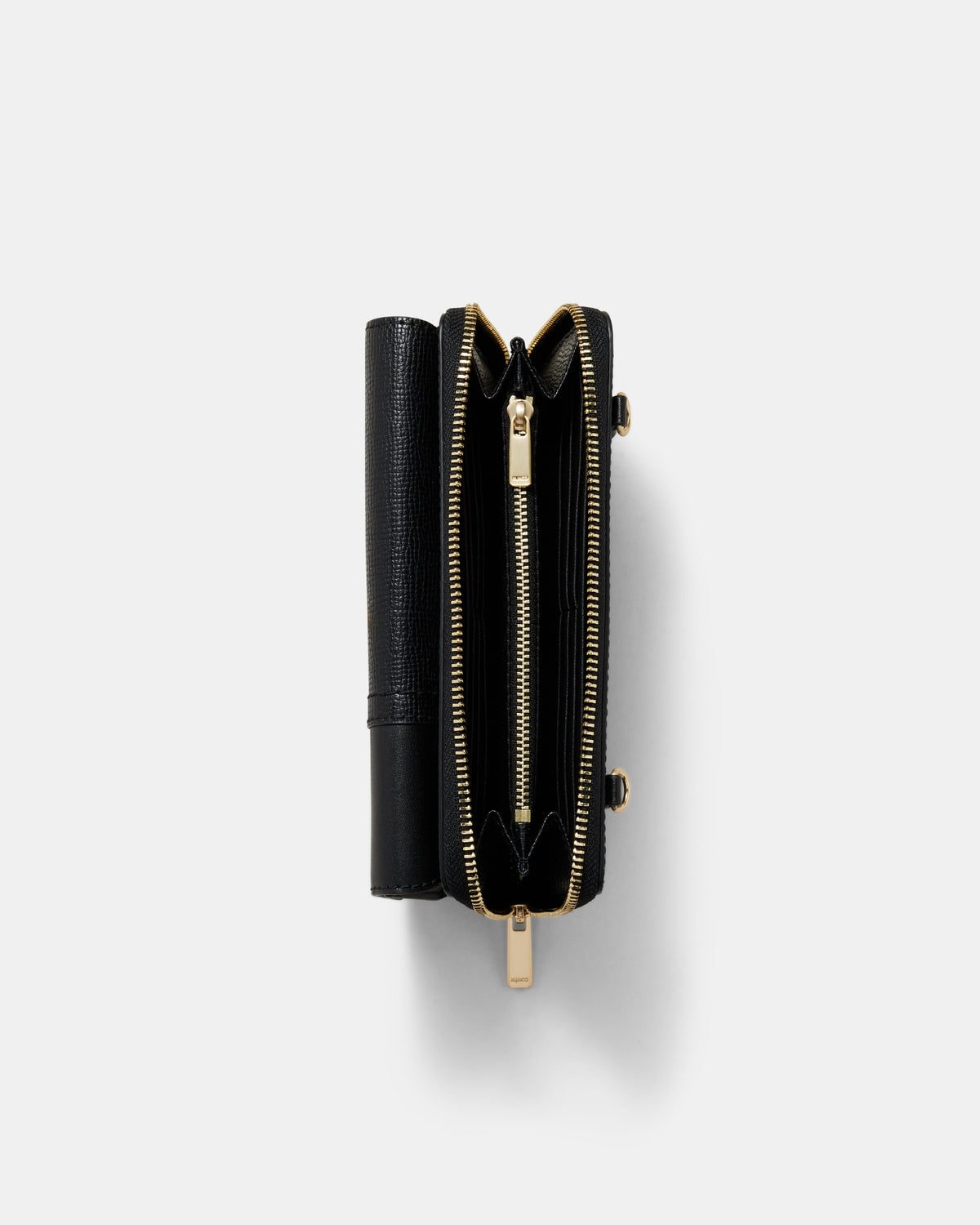 Metro Wallet Crossbody Bag - Black Brushed LG