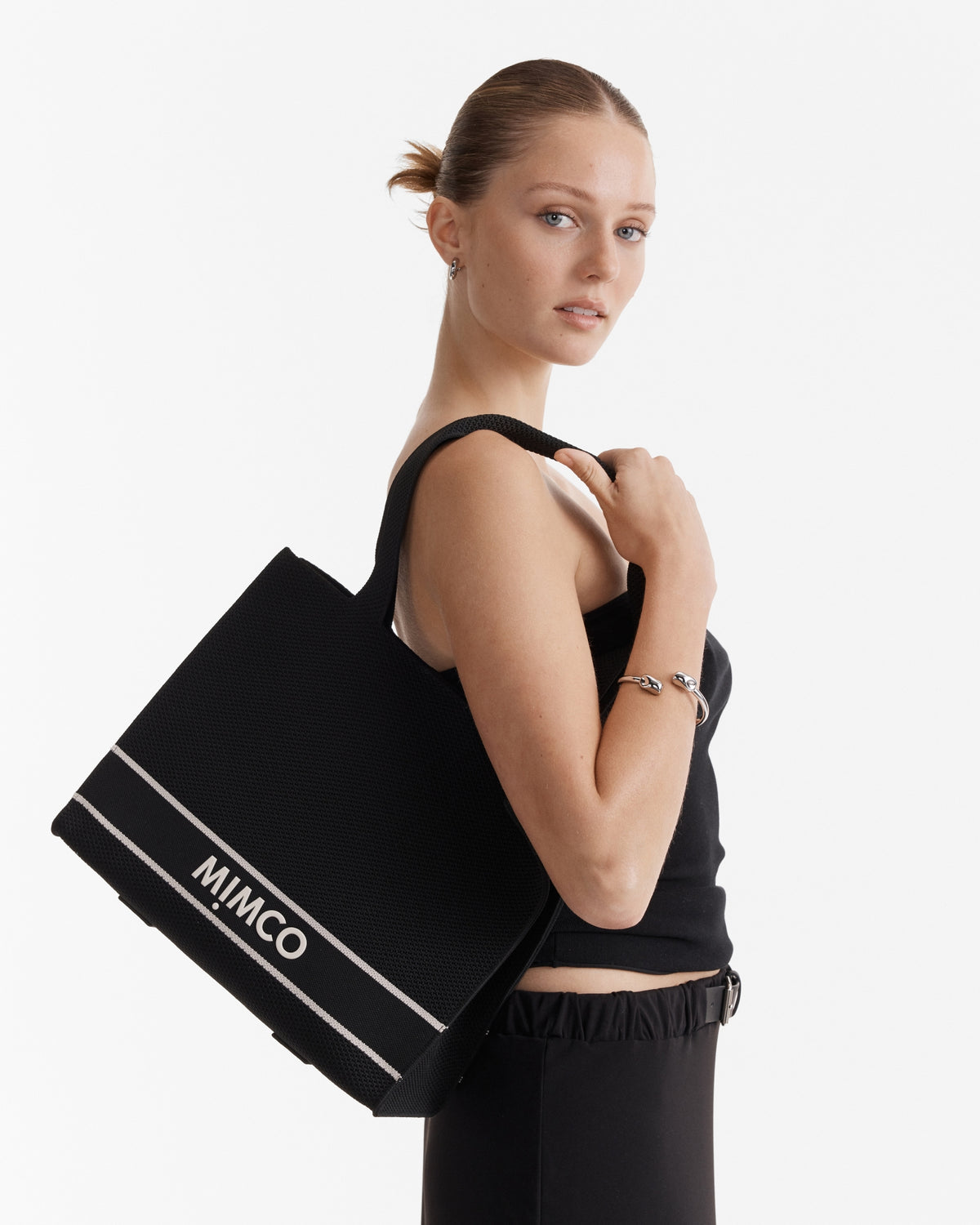 Blondie Boxy Tote Bag - Black