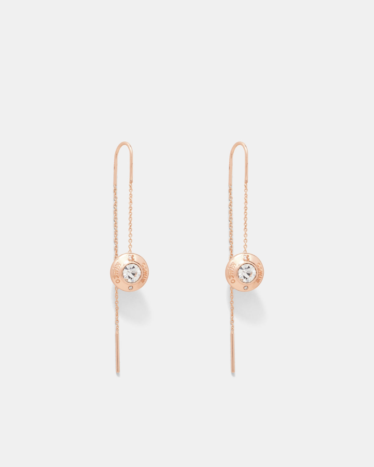 Enliven Thread Earrings - Rose Gold