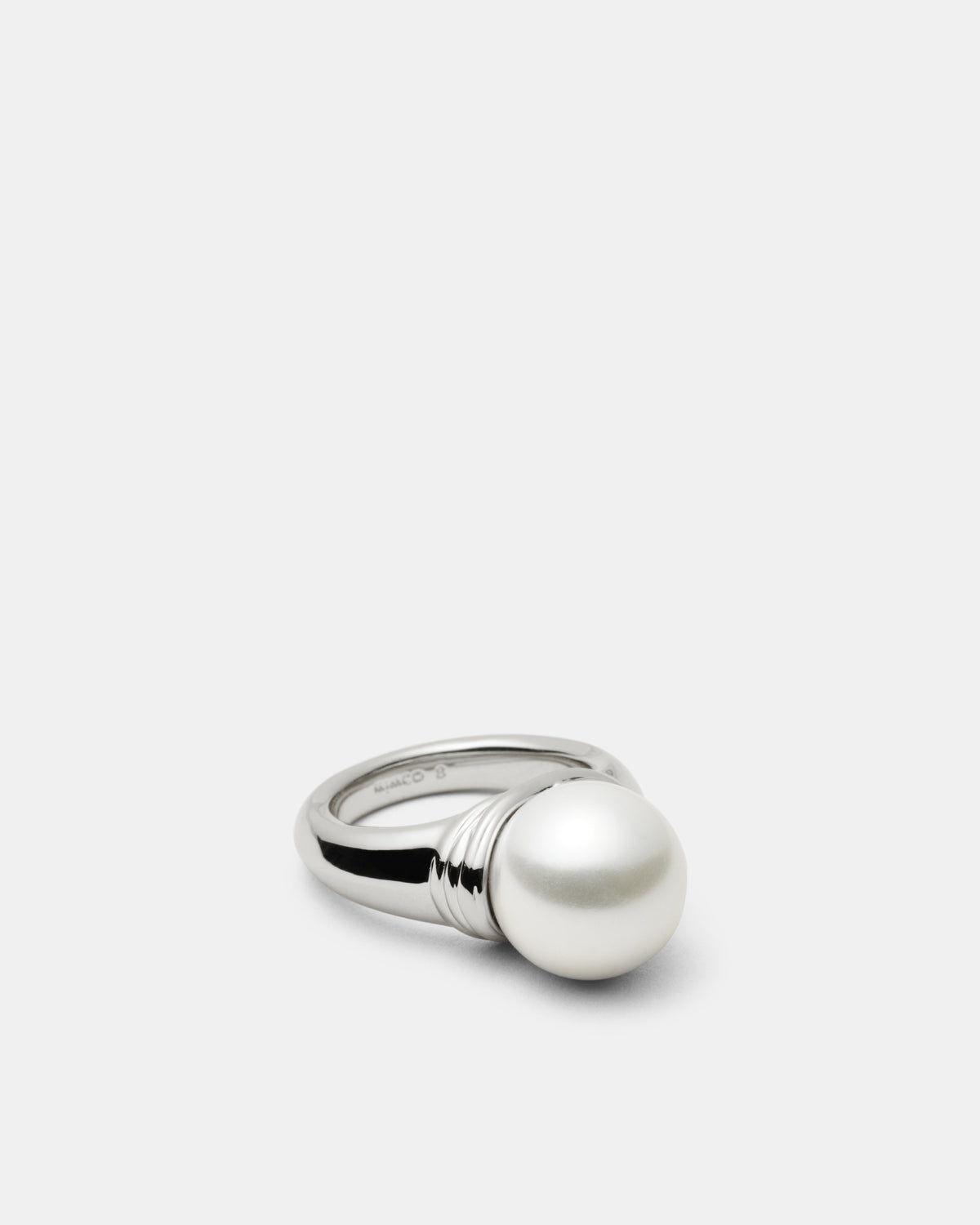 En Pointe Pearl Ring - Silver