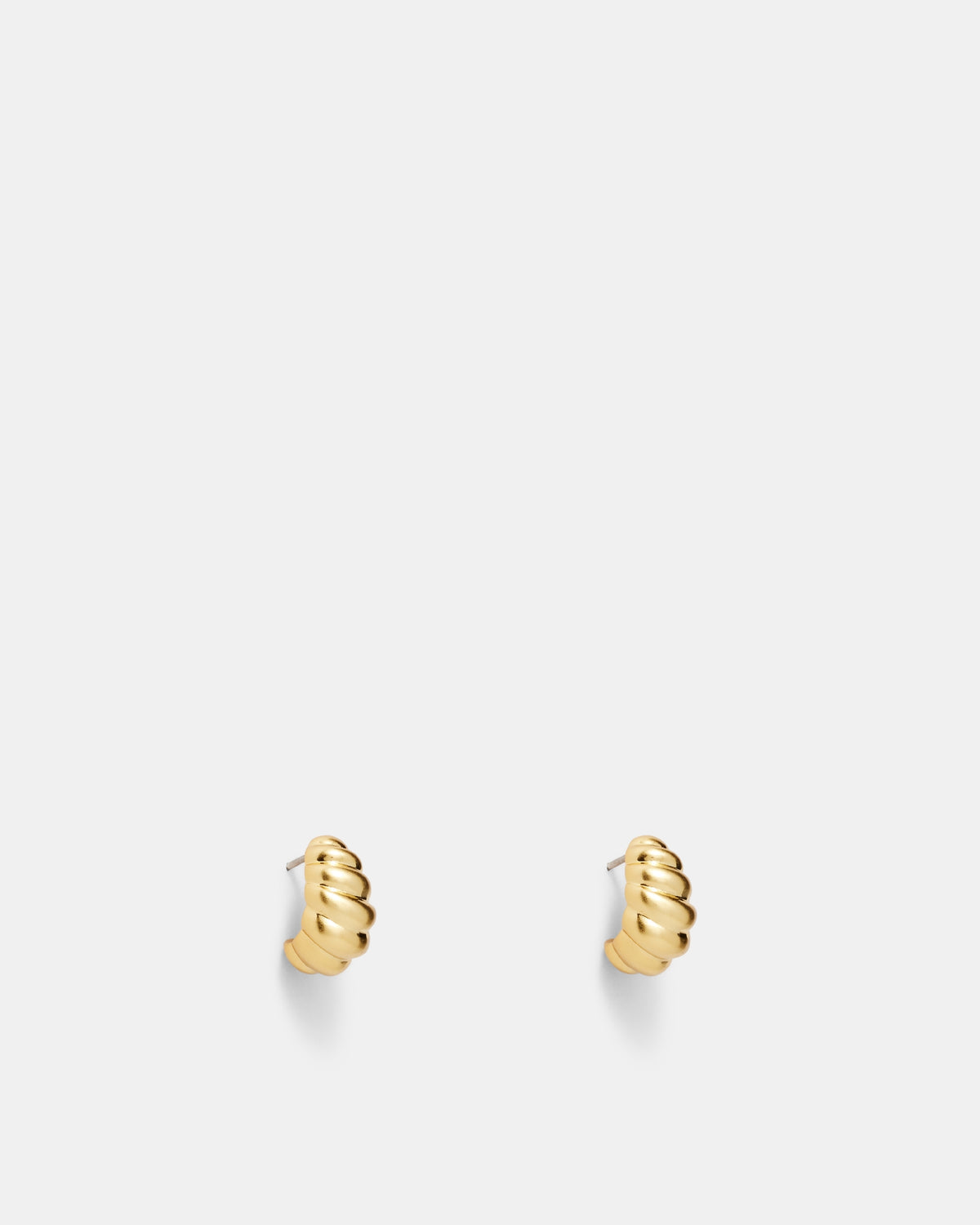 Too Cute Hoop Earrings - Gold