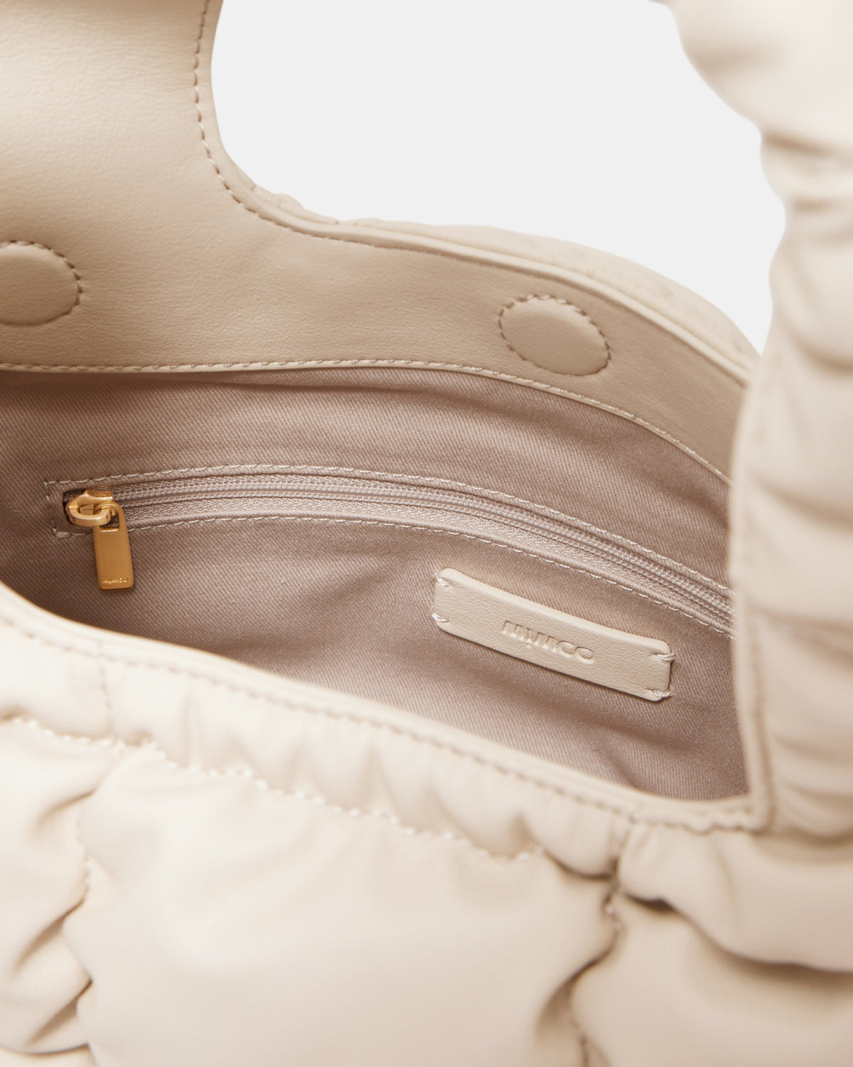 Isadora Quilted Mini Tote Bag - Pearl