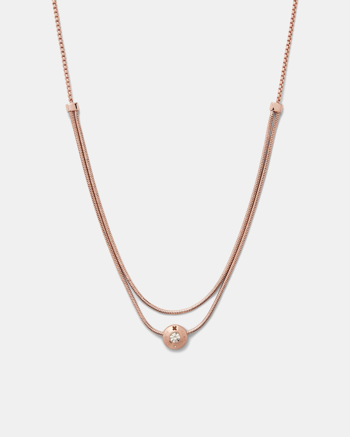Enliven Toggle Necklace - Rose Gold