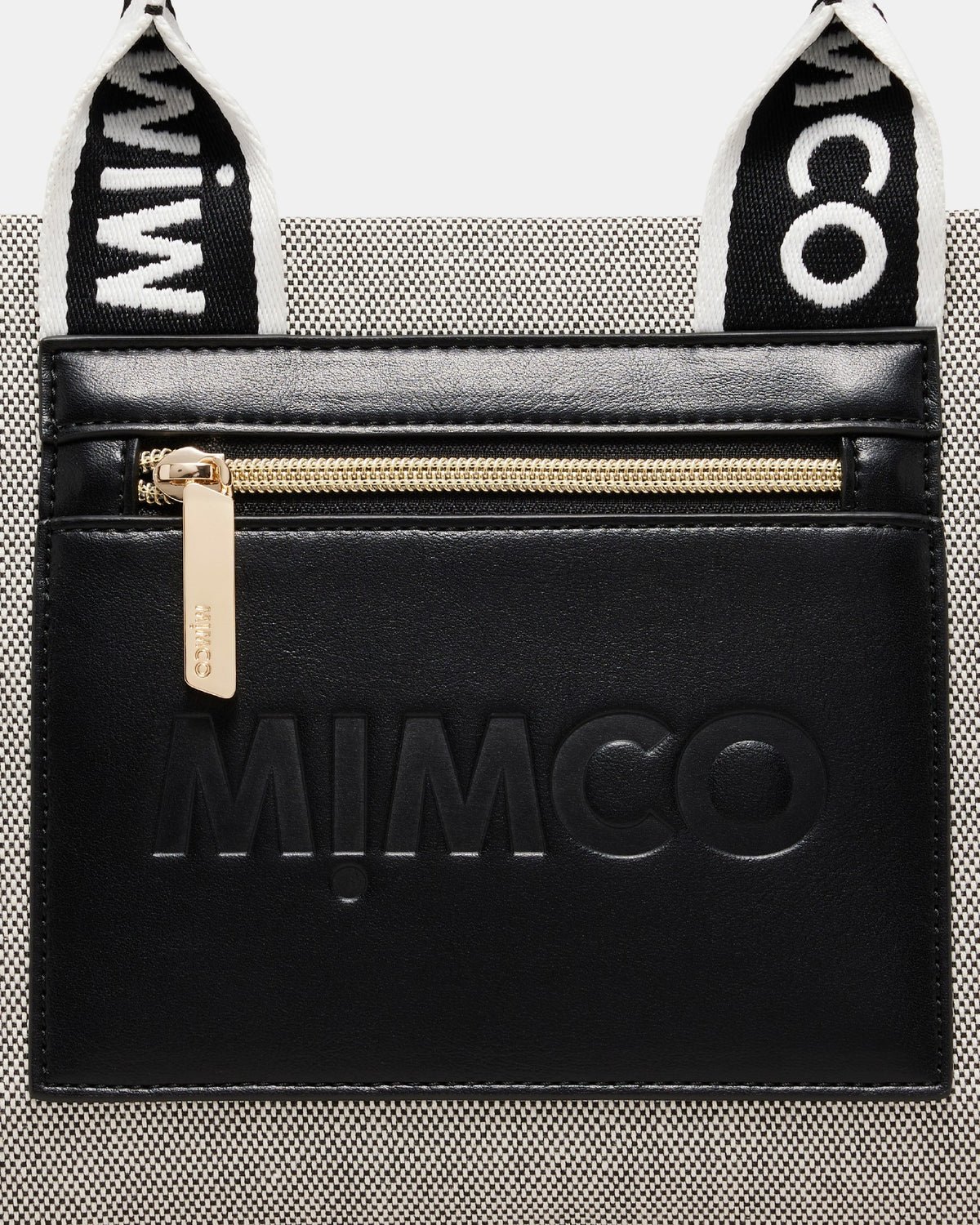 Patch Mini Tote Bag - Black White