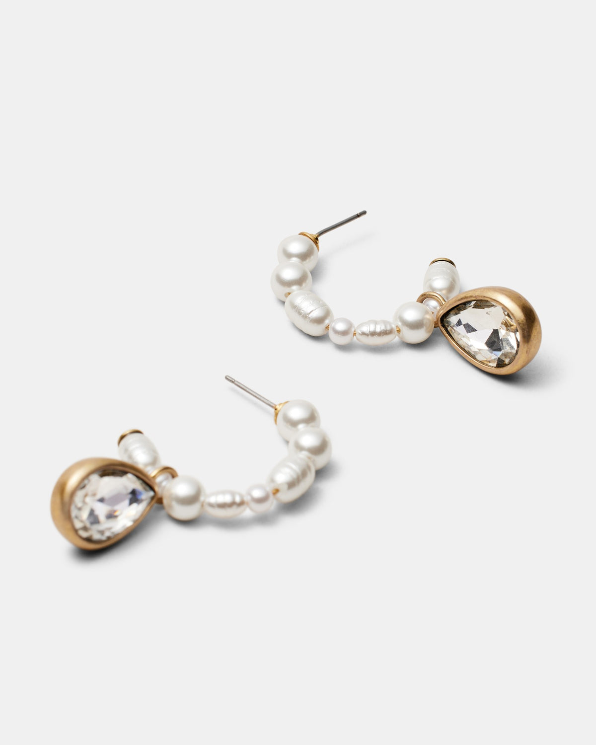 Bubbly Pearl Hoop Earrings - Pearl