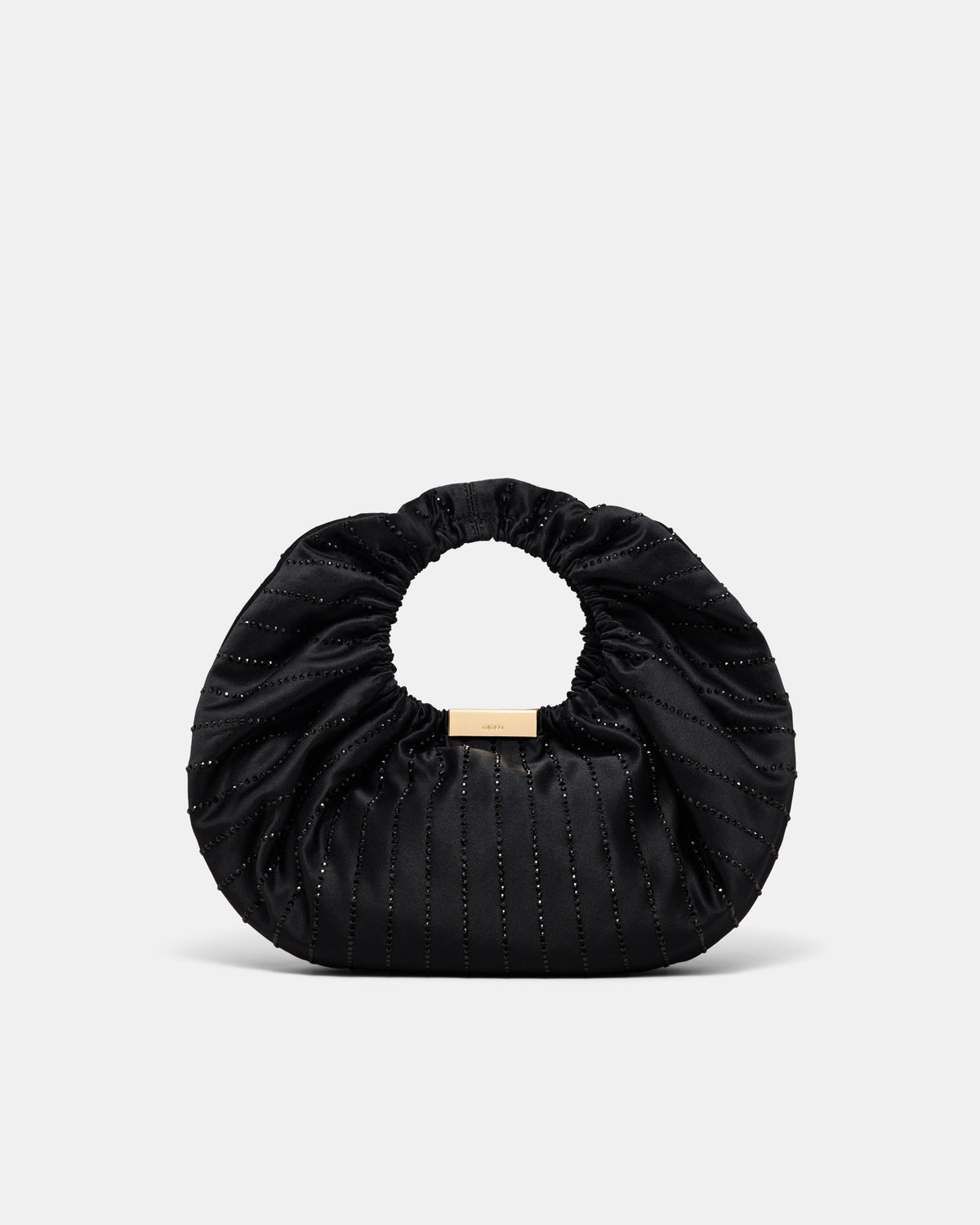 Bianca Rouched Grab Bag - Black