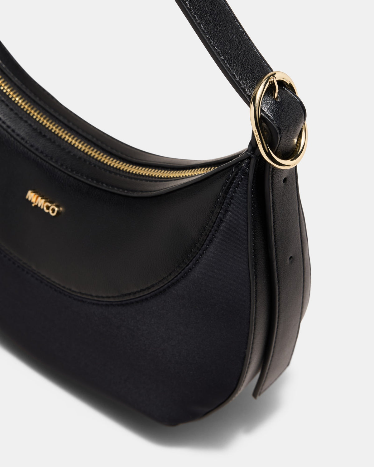 Elara Crescent Shoulder Bag - Black