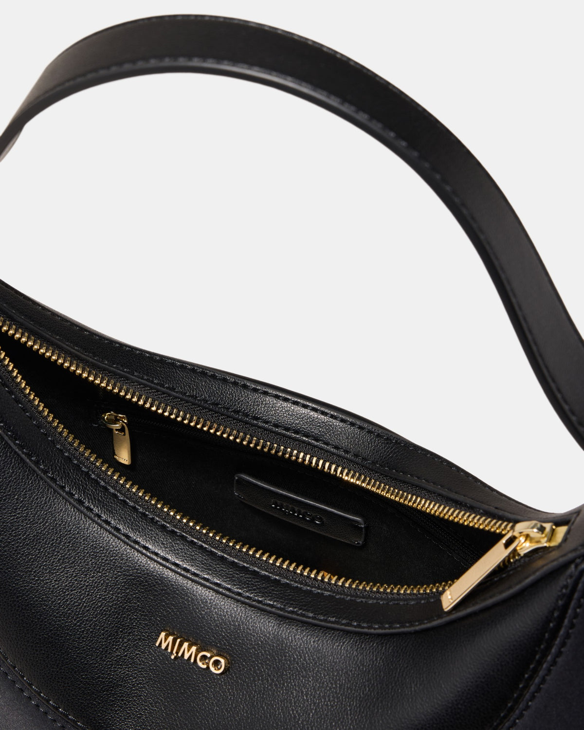 Elara Crescent Shoulder Bag - Black