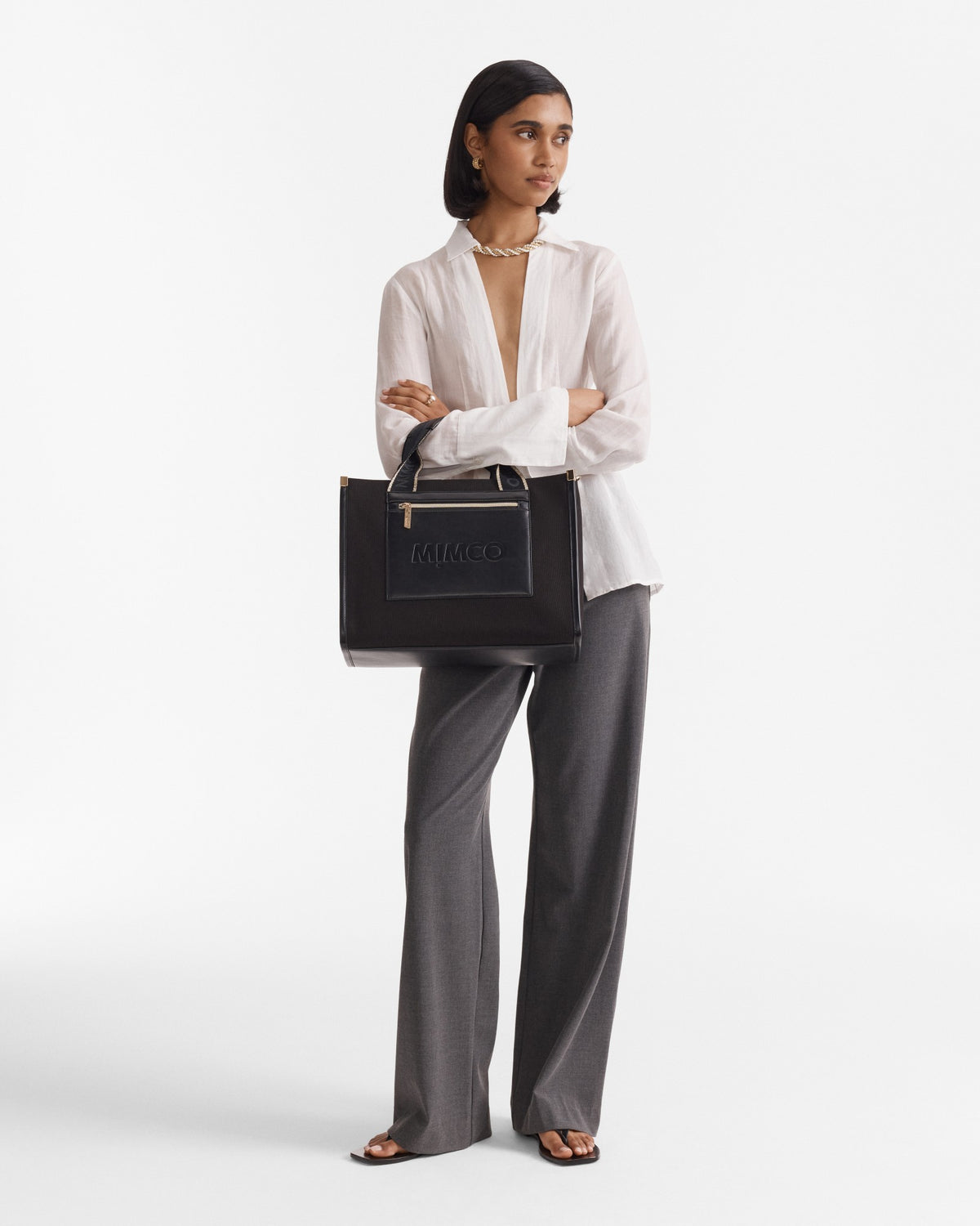 Patch Tote Bag - Black