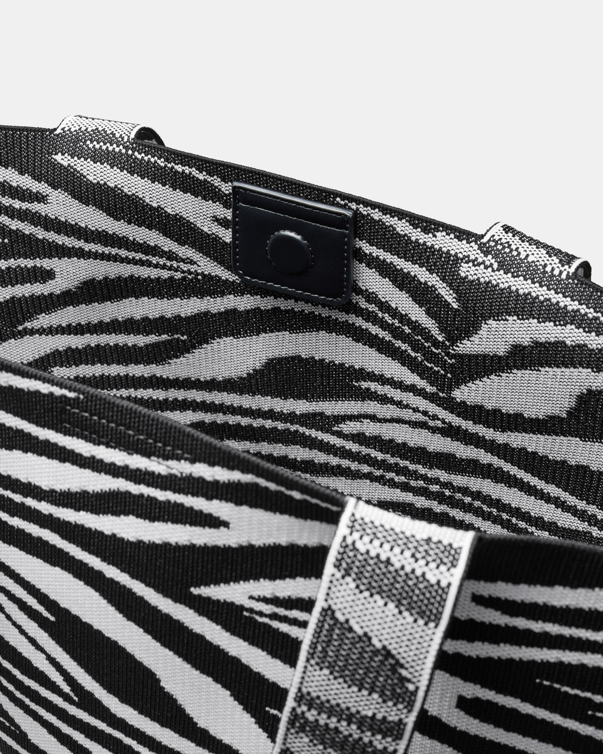 Blondie Basket Tote Bag - Zebra Print