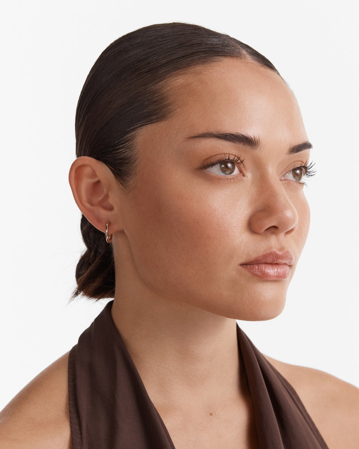 Encanto Charm Hoop Earrings - Rose Gold